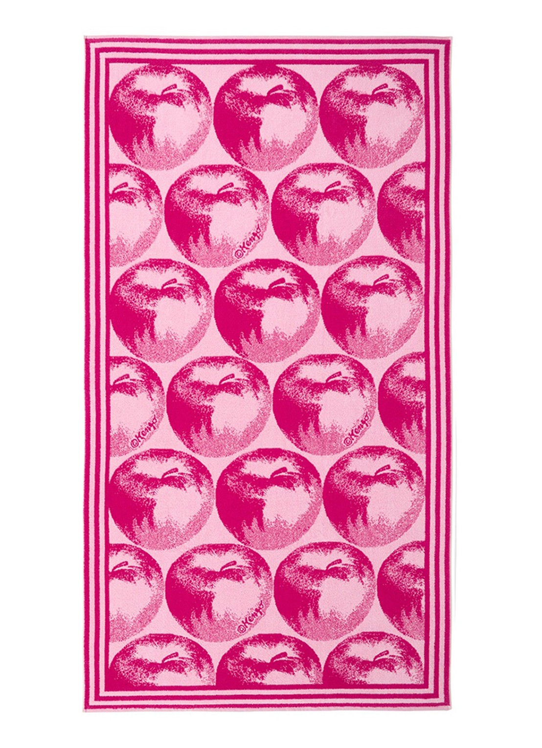 KENZO K Apple strandlaken - 500 gr/m² - 90 x 160 cm - voorkant 2 roze