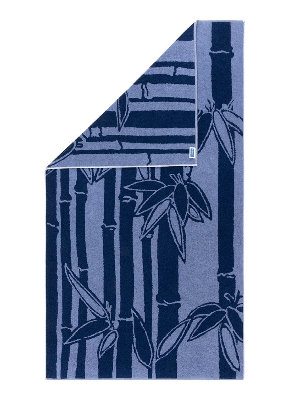 KENZO K Bamboo strandlaken - 90 x 160 cm - detail blauw