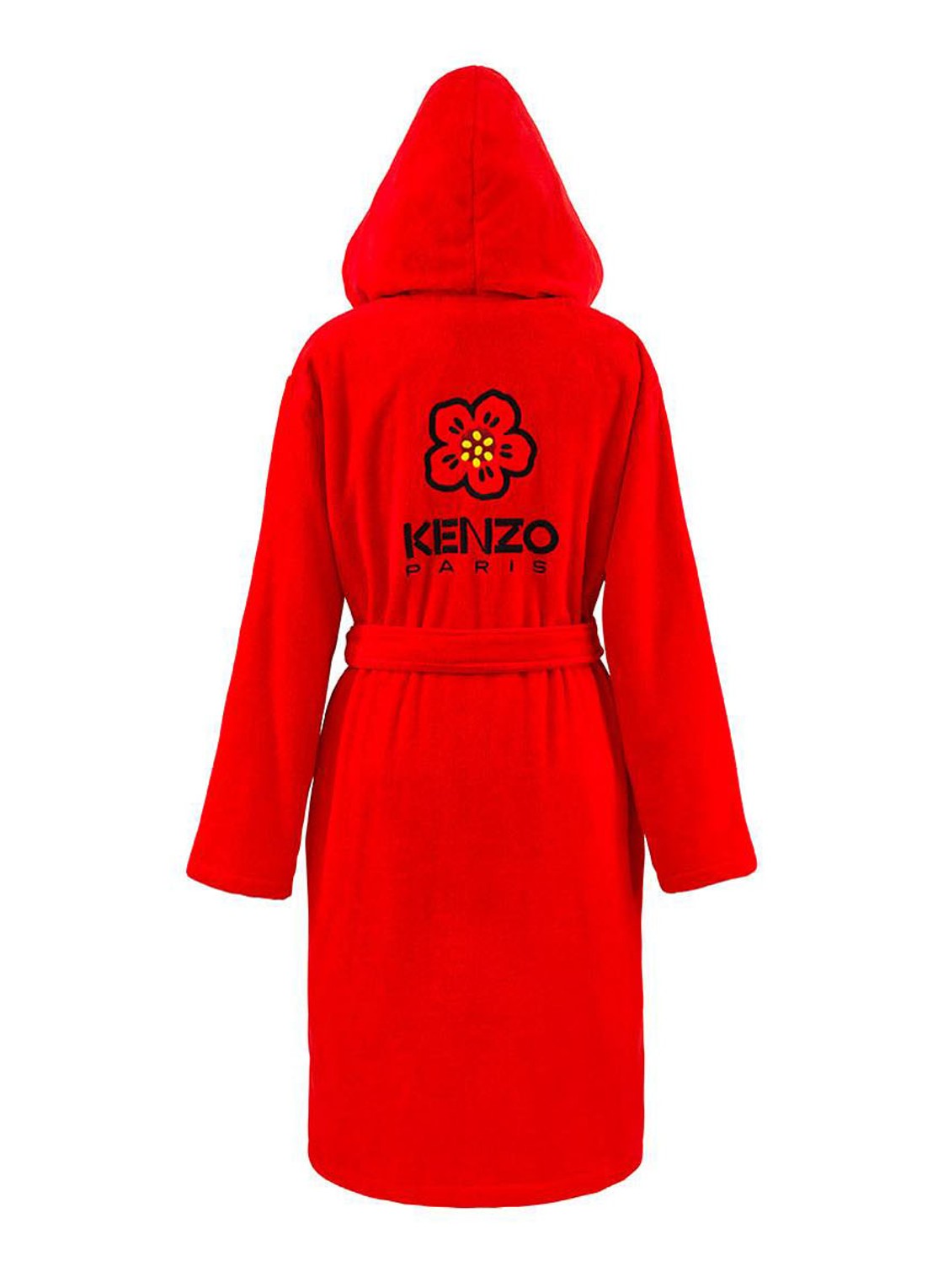 KENZO K Boke badjas van  katoen - unisex - achterkant 10 rood