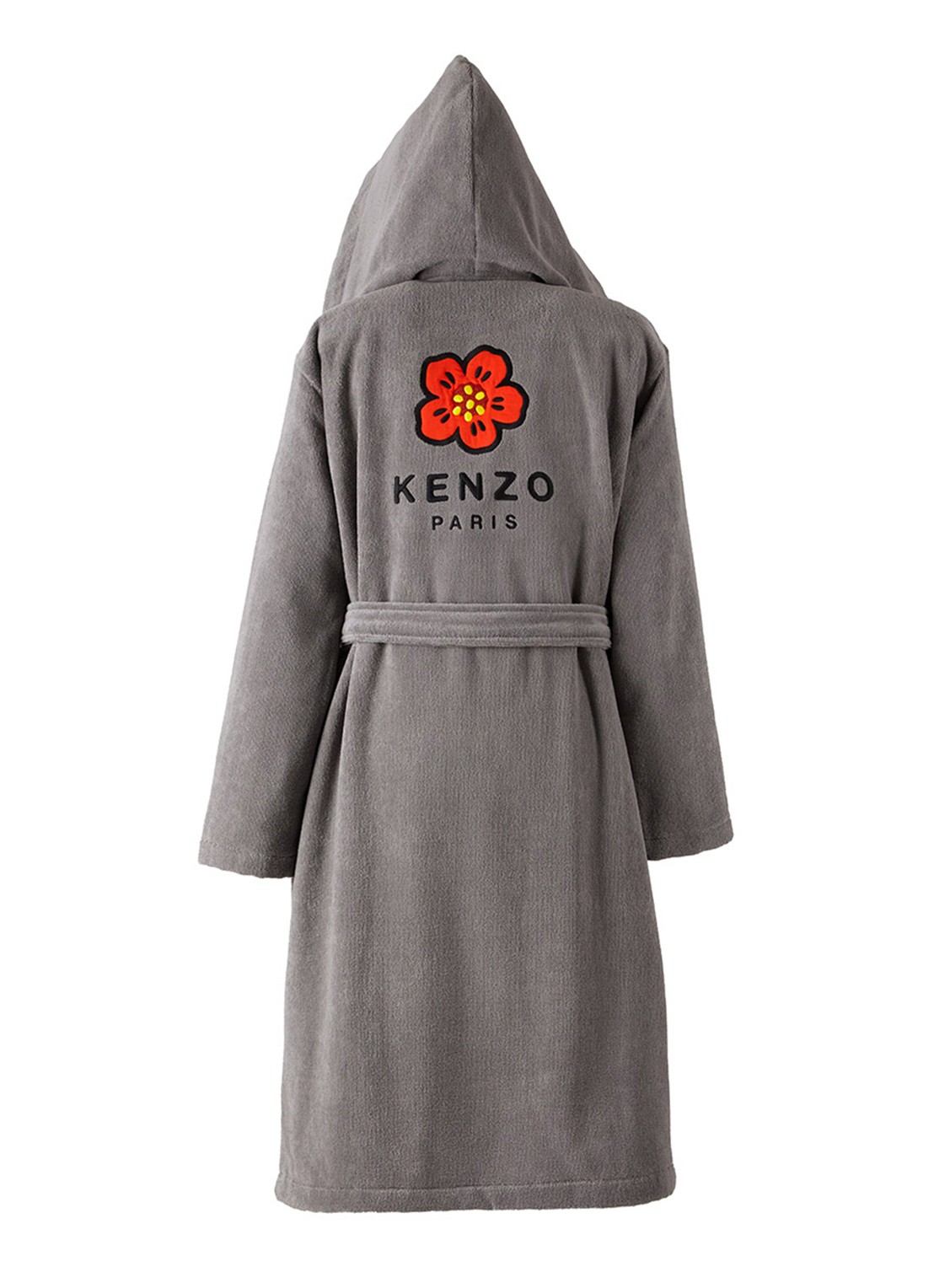 KENZO K Boke badjas van  katoen - unisex - voorkant 2 grijs