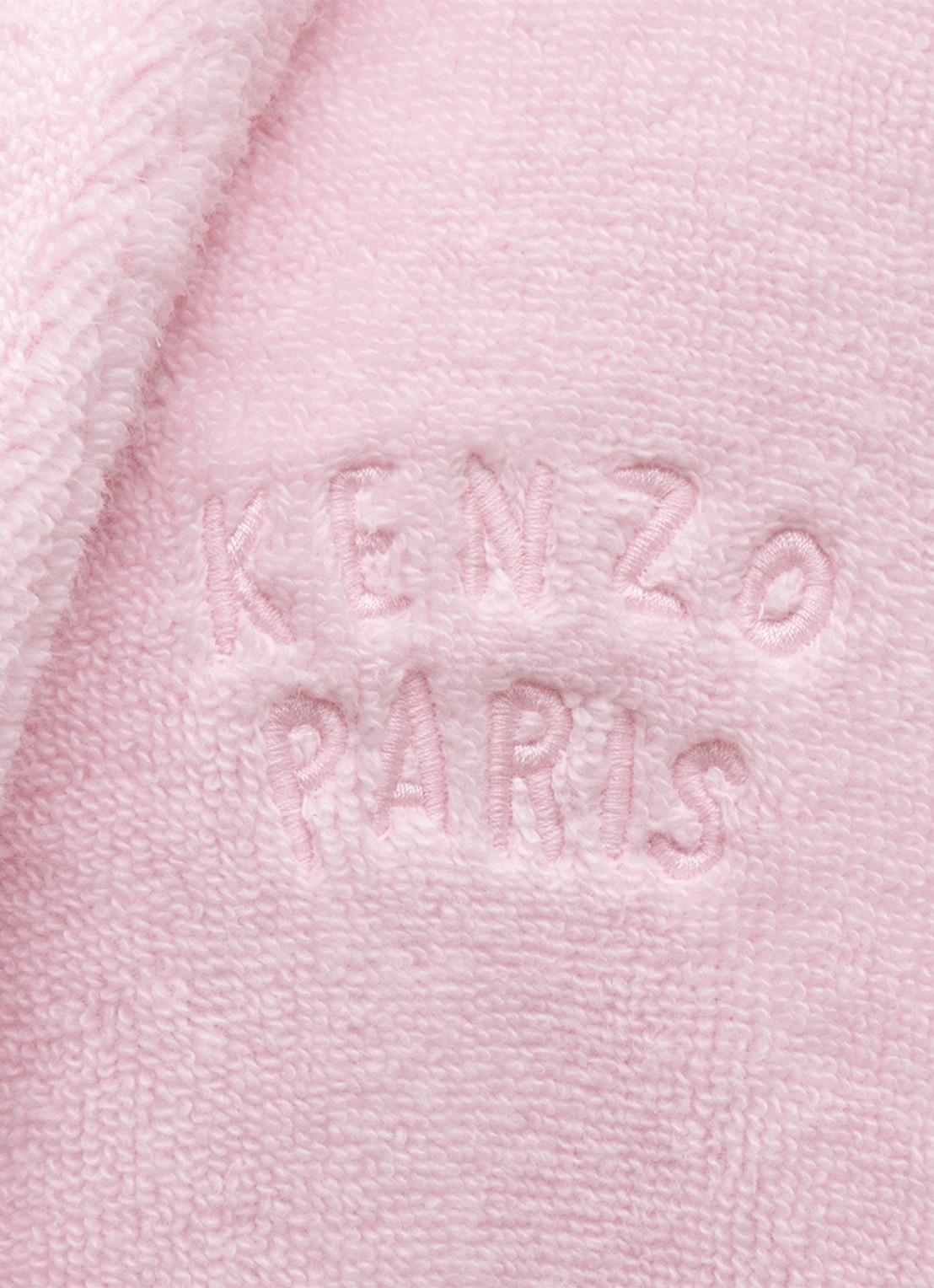 KENZO K Bokeheart badjas met logoborduring - detail rose