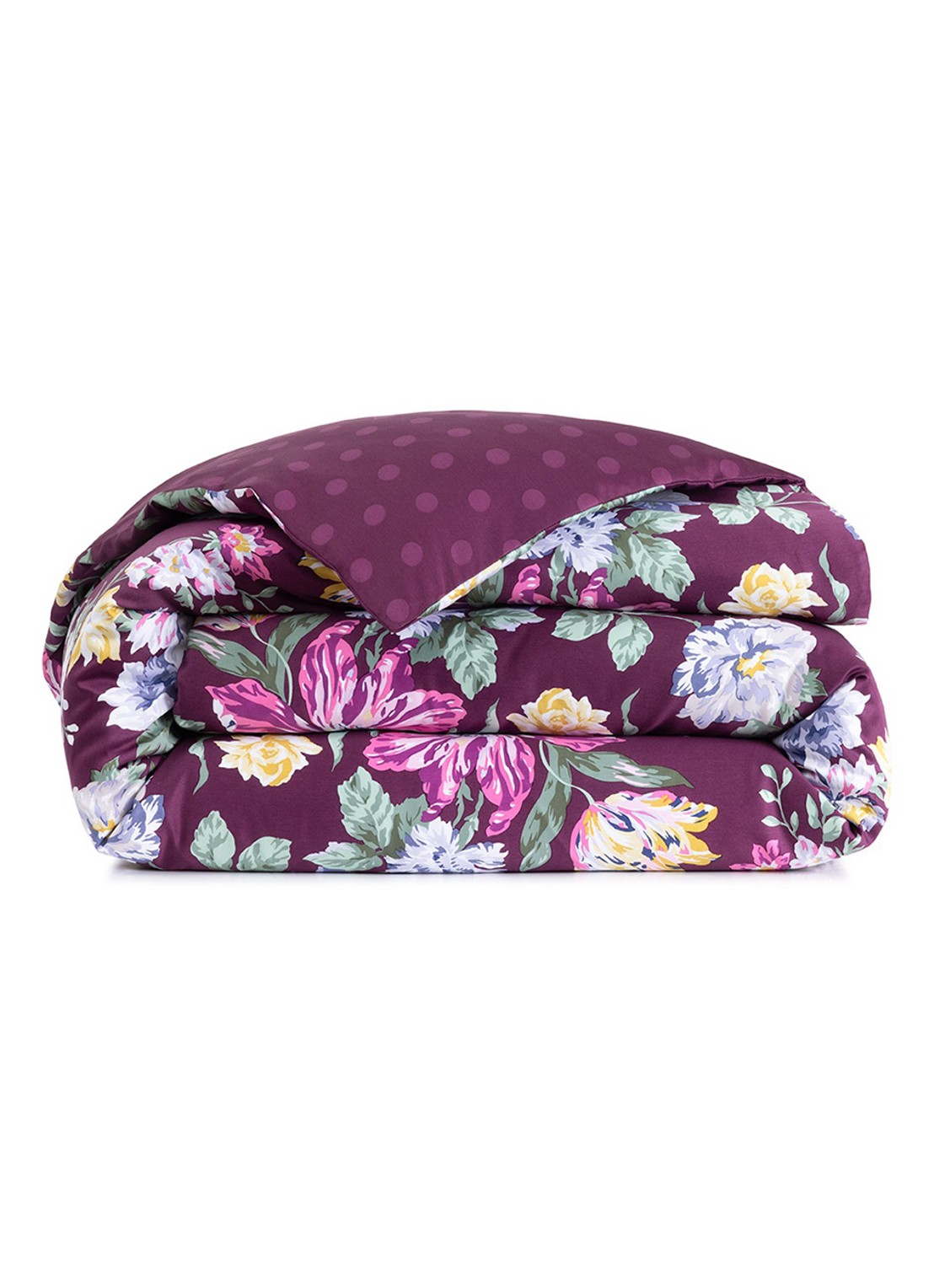 KENZO K Bouquet dekbedovertrek - exclusief kussenslopen - voorkant 2 aubergine