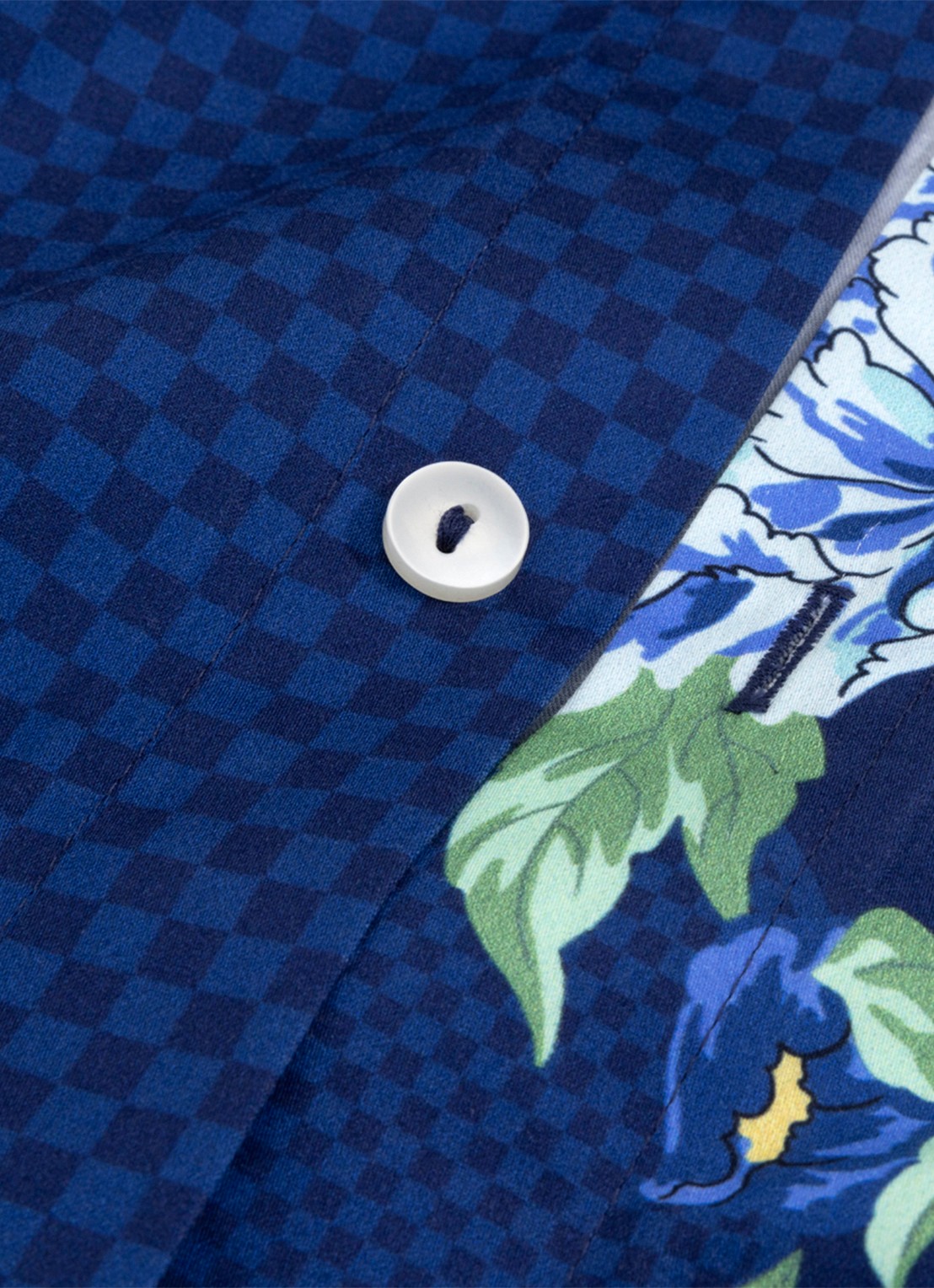 KENZO K Dahlia dekbedovertrek - exclusief kussenslopen - achterkant 5 blauw