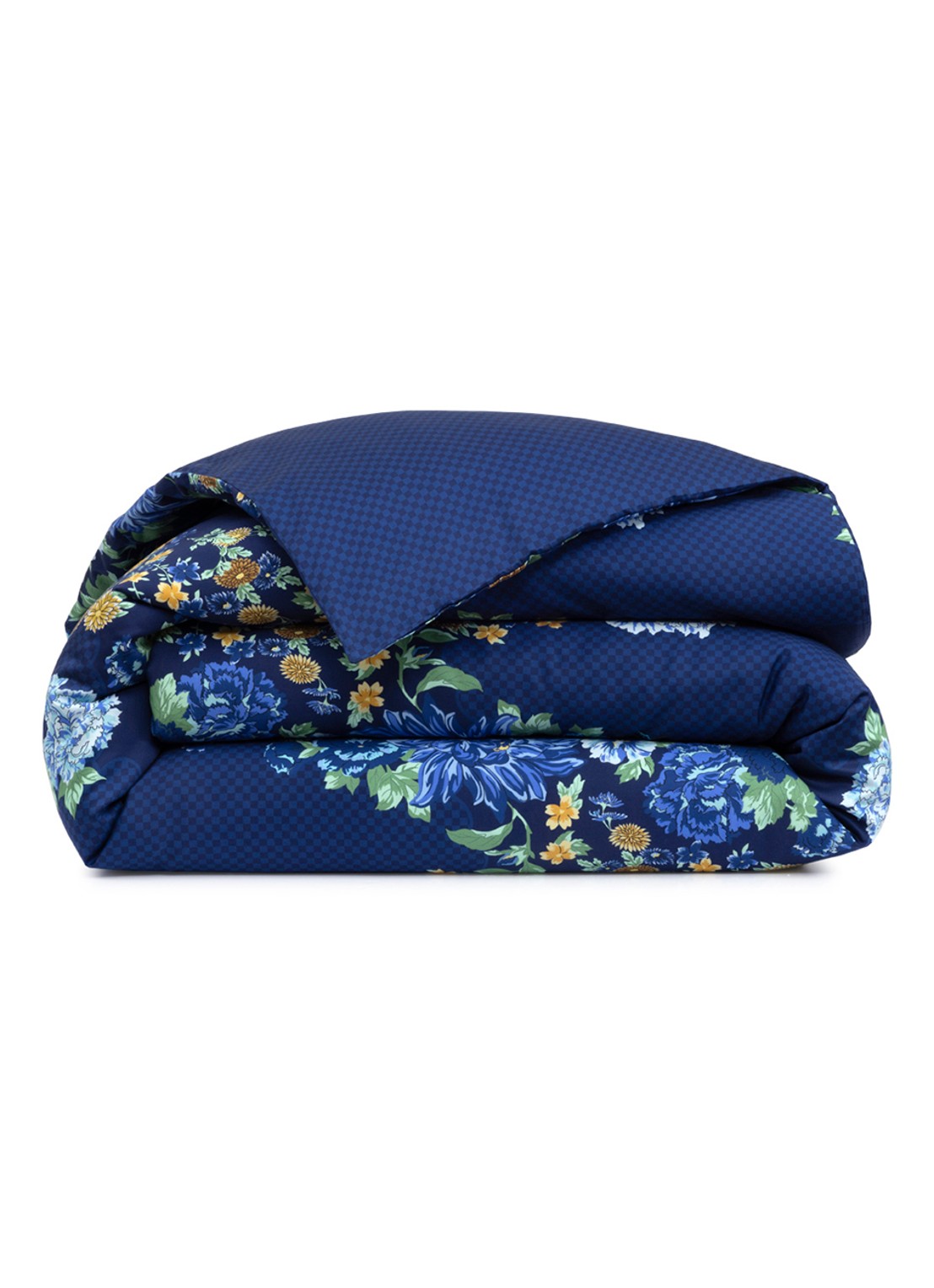 KENZO K Dahlia dekbedovertrek - exclusief kussenslopen - voorkant blauw