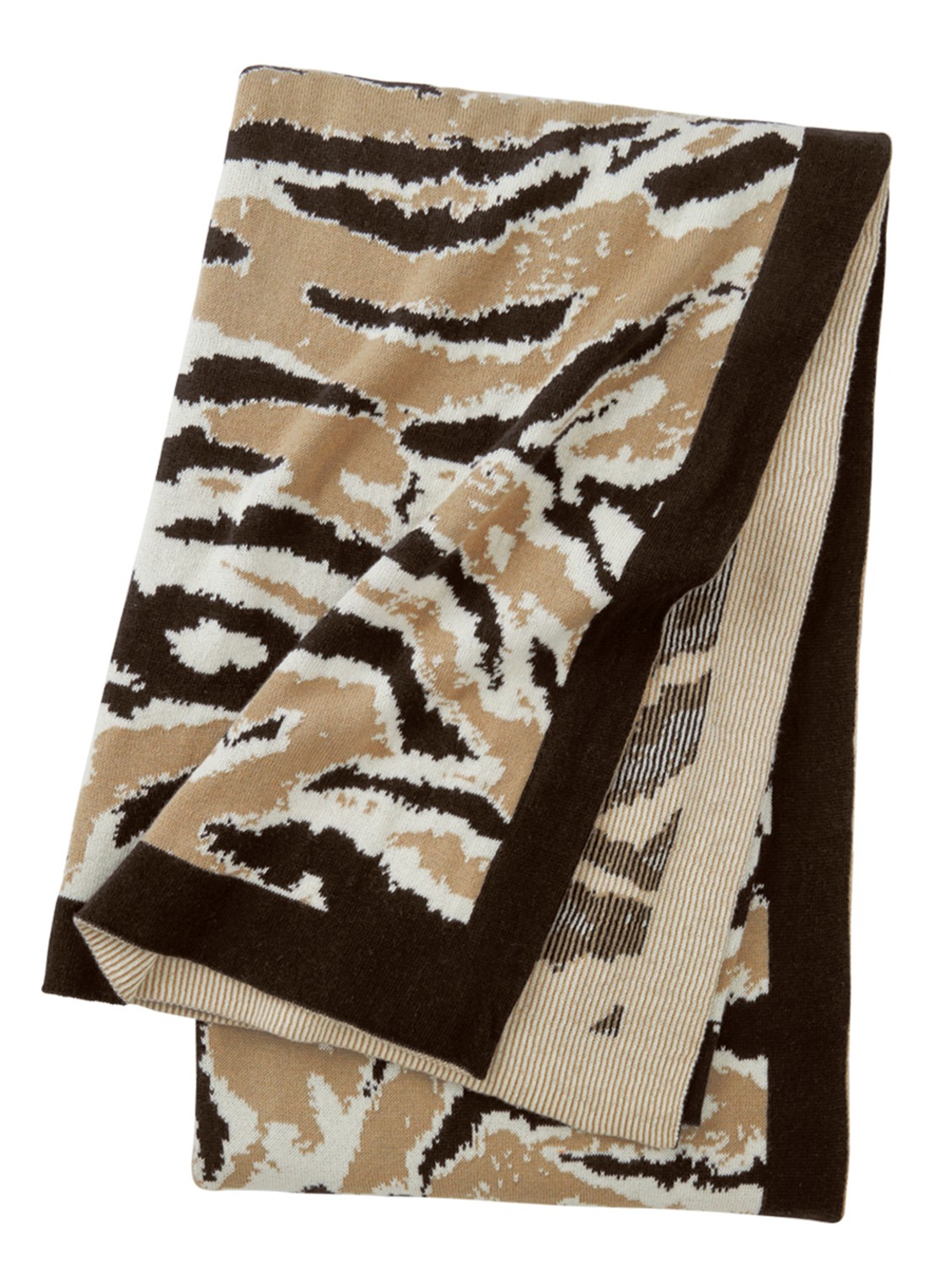 KENZO K Fauve plaid 130 x 170 cm - voorkant 2 grijs
