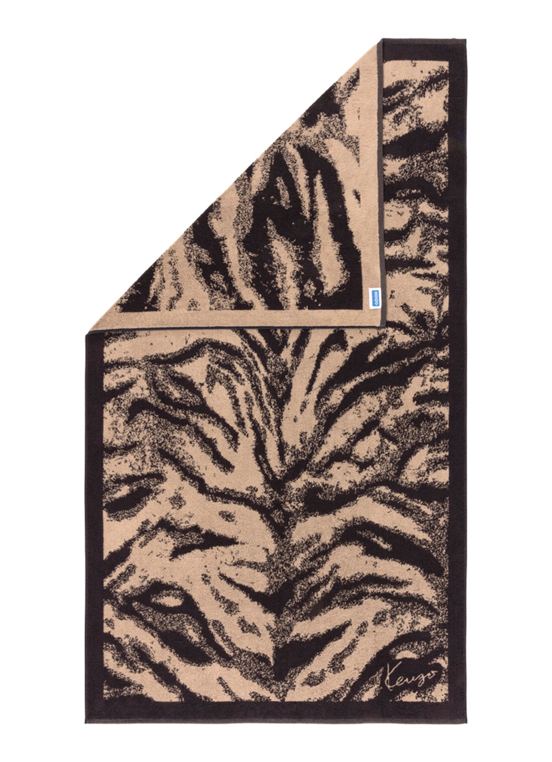 KENZO K Fauve strandlaken - 90 x 160 cm - achterkant 3 beige