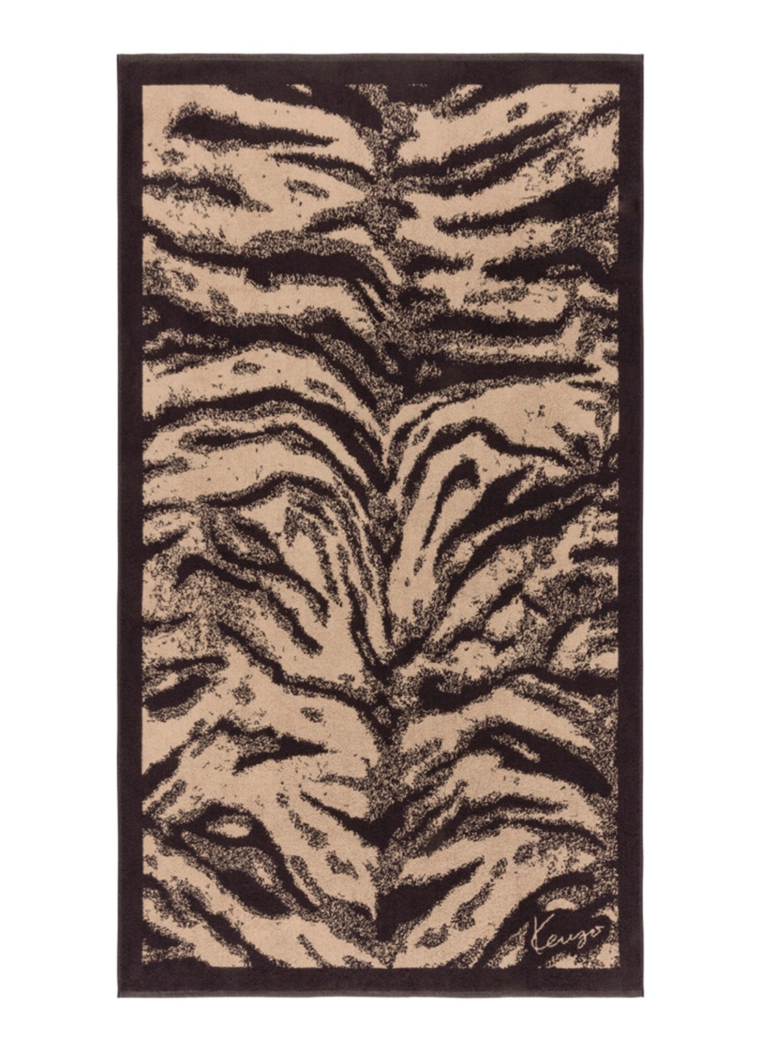 KENZO K Fauve strandlaken - 90 x 160 cm - voorkant beige
