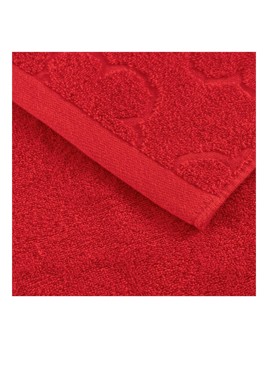 KENZO K Hanadot badlaken 70 x 140 cm - achterkant koraalrood