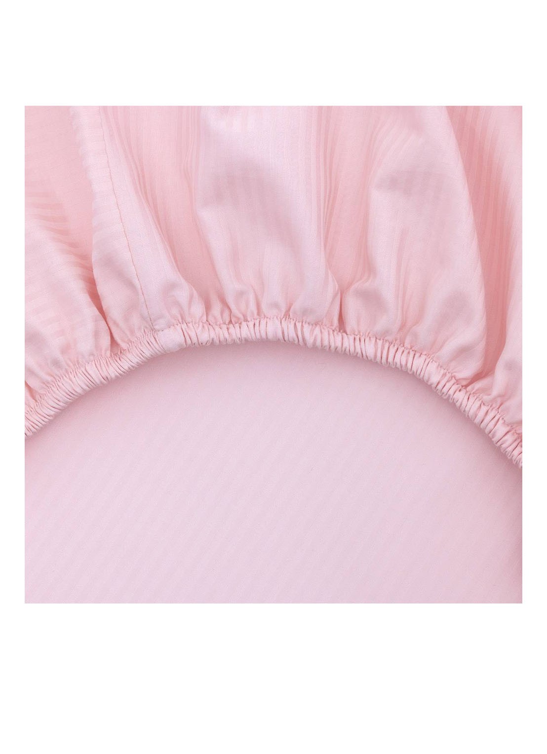 KENZO K Hanadot hoeslaken van satijn, hoekhoogte 33 cm - voorkant 9 lichtroze