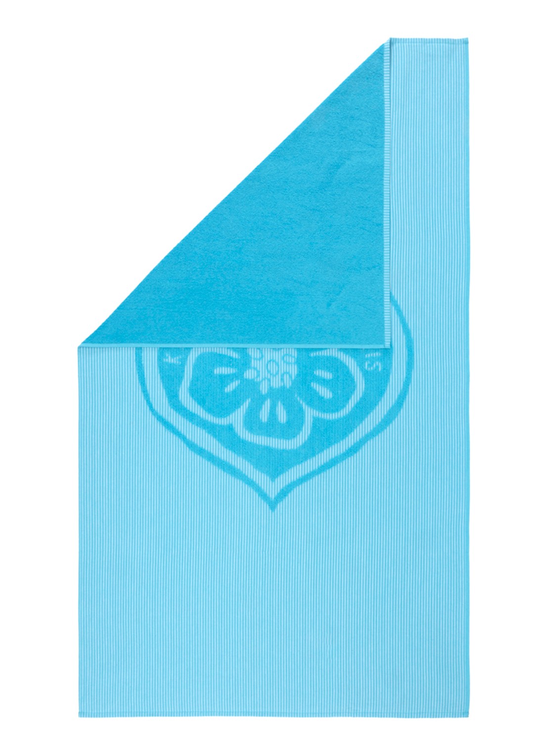 KENZO K Heart strandlaken - 90 x 160 cm - achterkant blauw