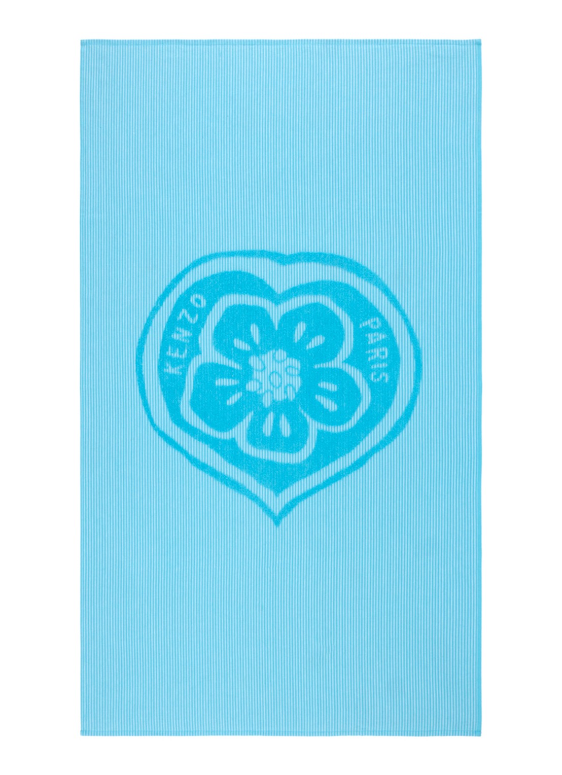 KENZO K Heart strandlaken - 90 x 160 cm - voorkant 3 blauw