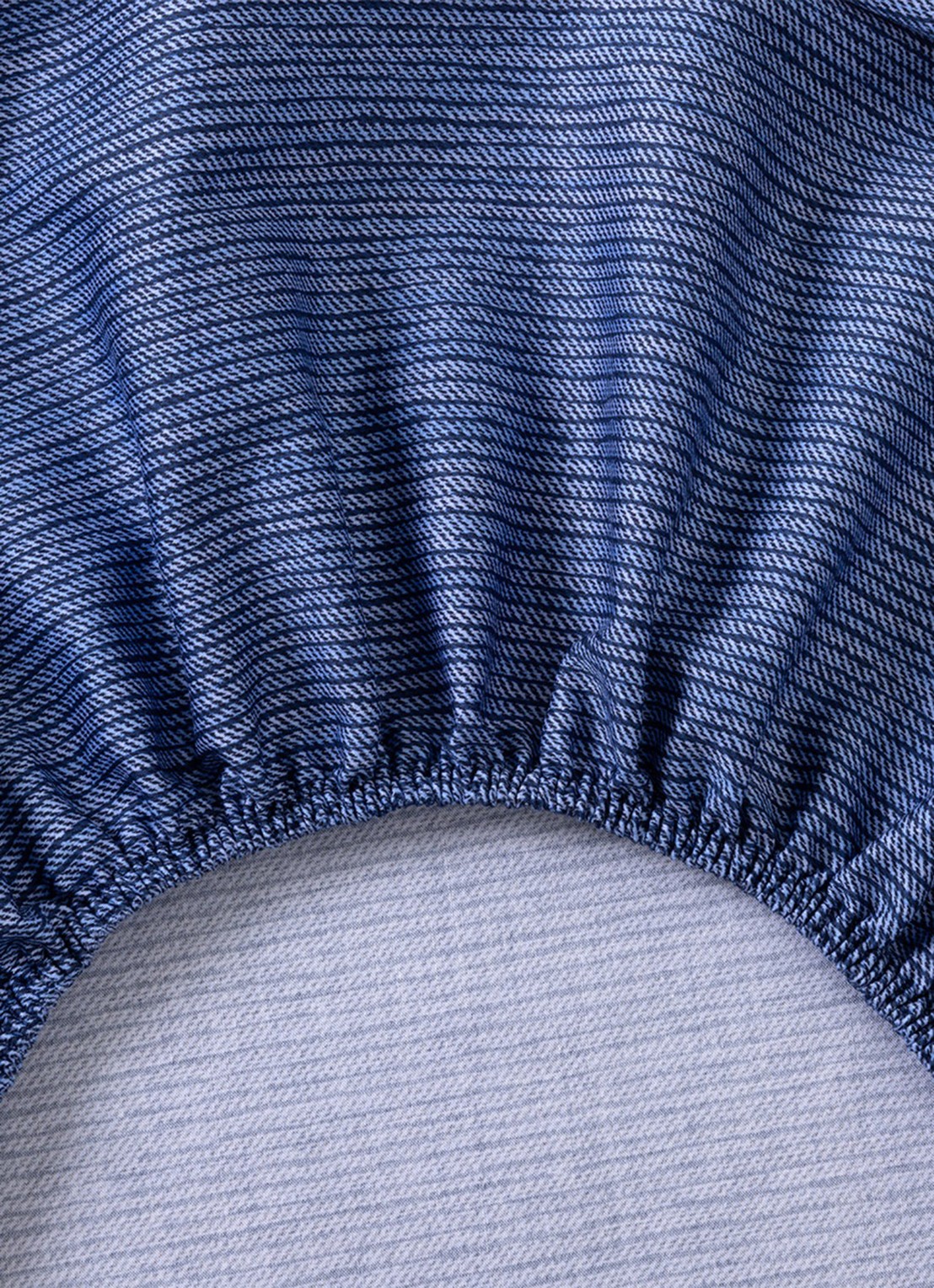 KENZO K Indigo hoeslaken 120TC, hoekhoogte 35 cm - achterkant 3 blauw