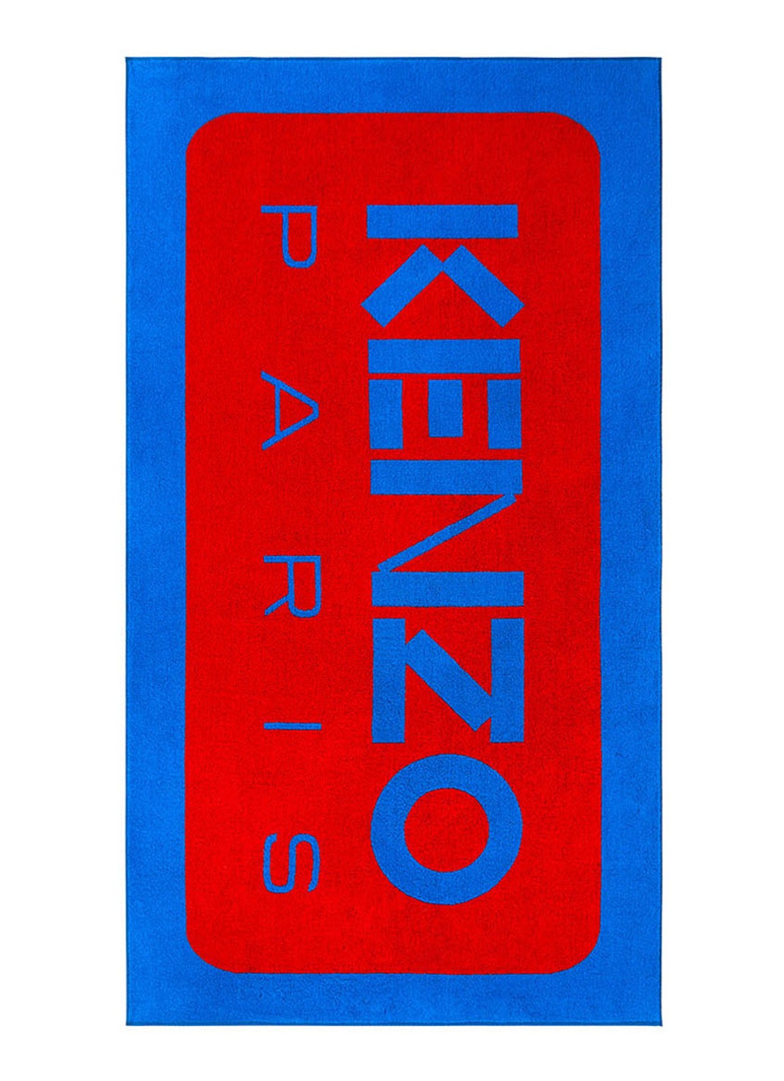 KENZO K Label strandlaken - 500gr/m2 - 90 x 160 cm  - voorkant 6 rood