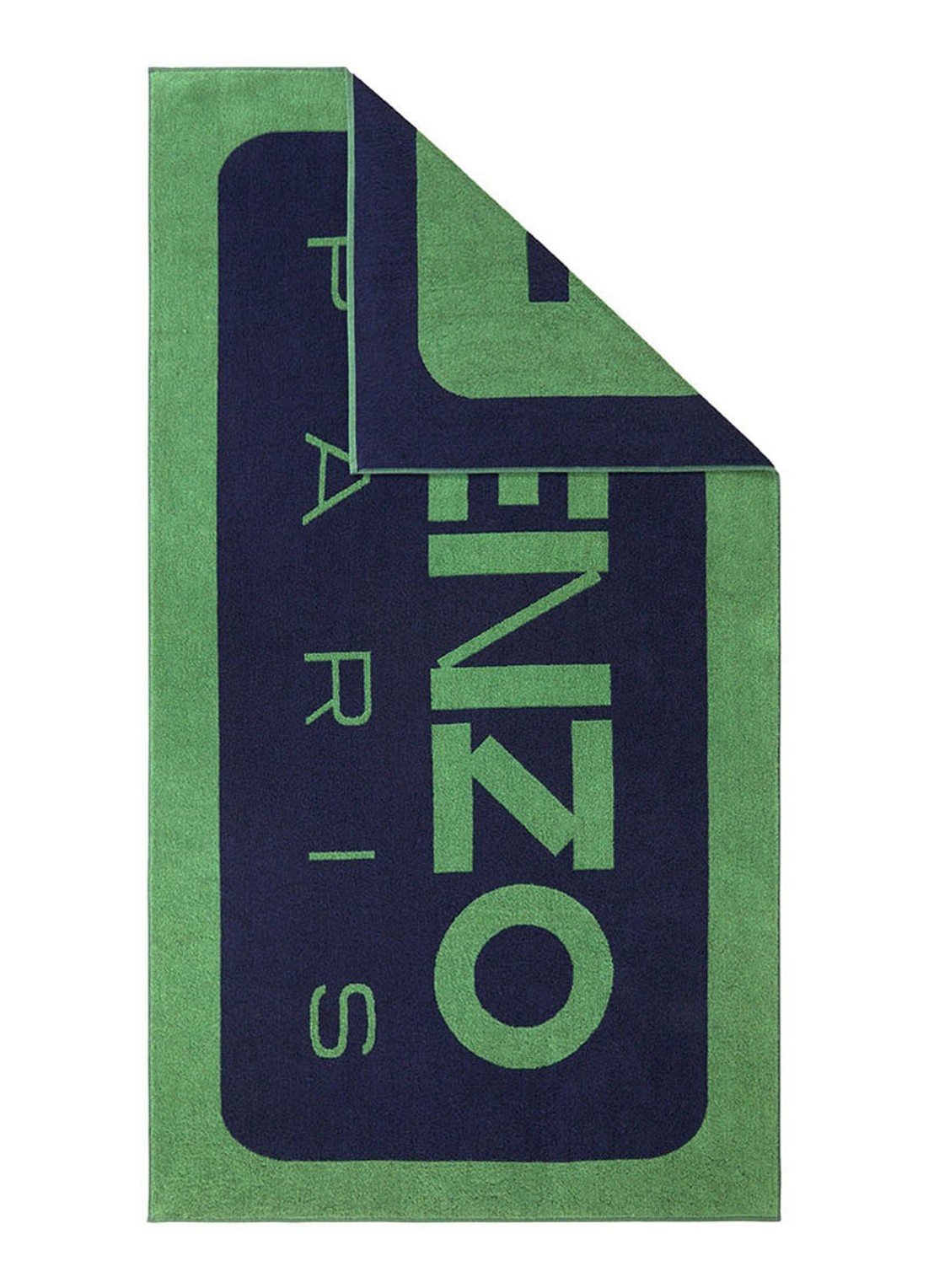 KENZO K Label strandlaken - 500gr/m2 - 90 x 160 cm  - detail 6 groen