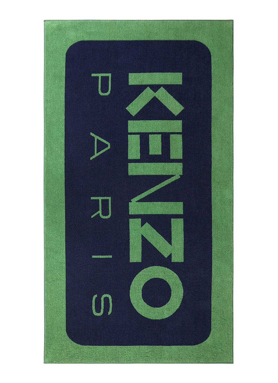 KENZO K Label strandlaken - 500gr/m2 - 90 x 160 cm  - voorkant groen