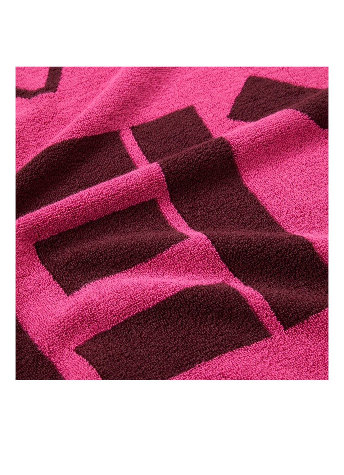 KENZO K Label strandlaken - 500gr/m2 - 90 x 160 cm  - achterkant 5 roze