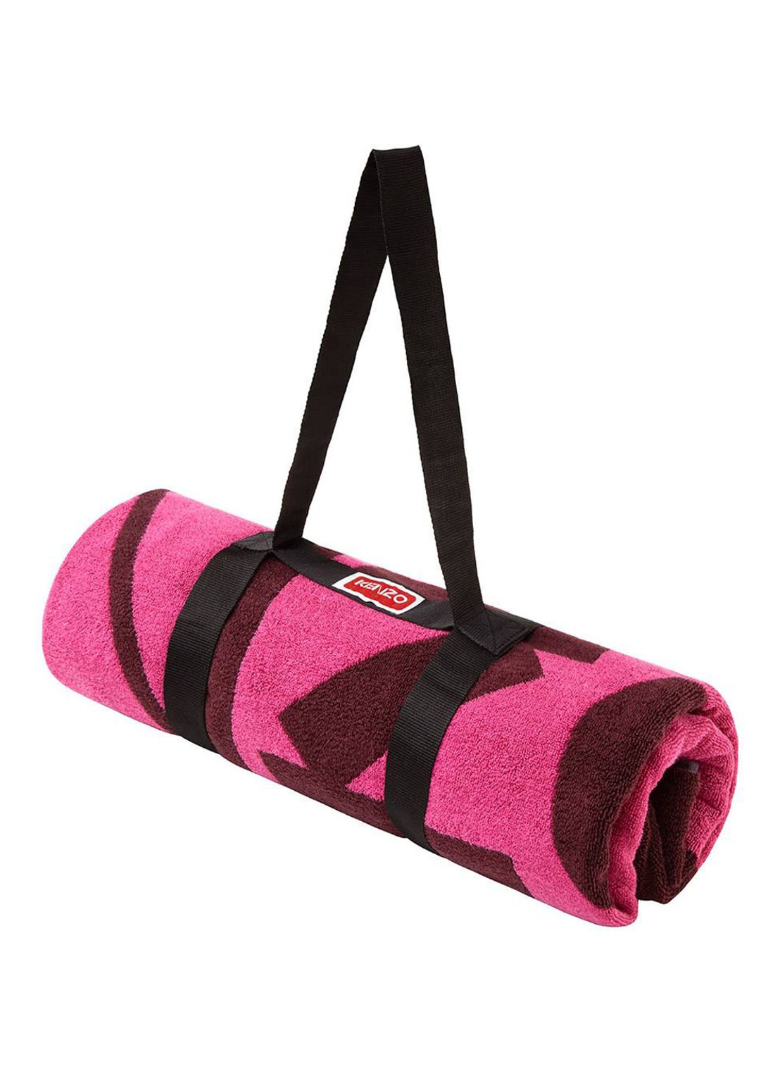 KENZO K Label strandlaken - 500gr/m2 - 90 x 160 cm  - detail roze