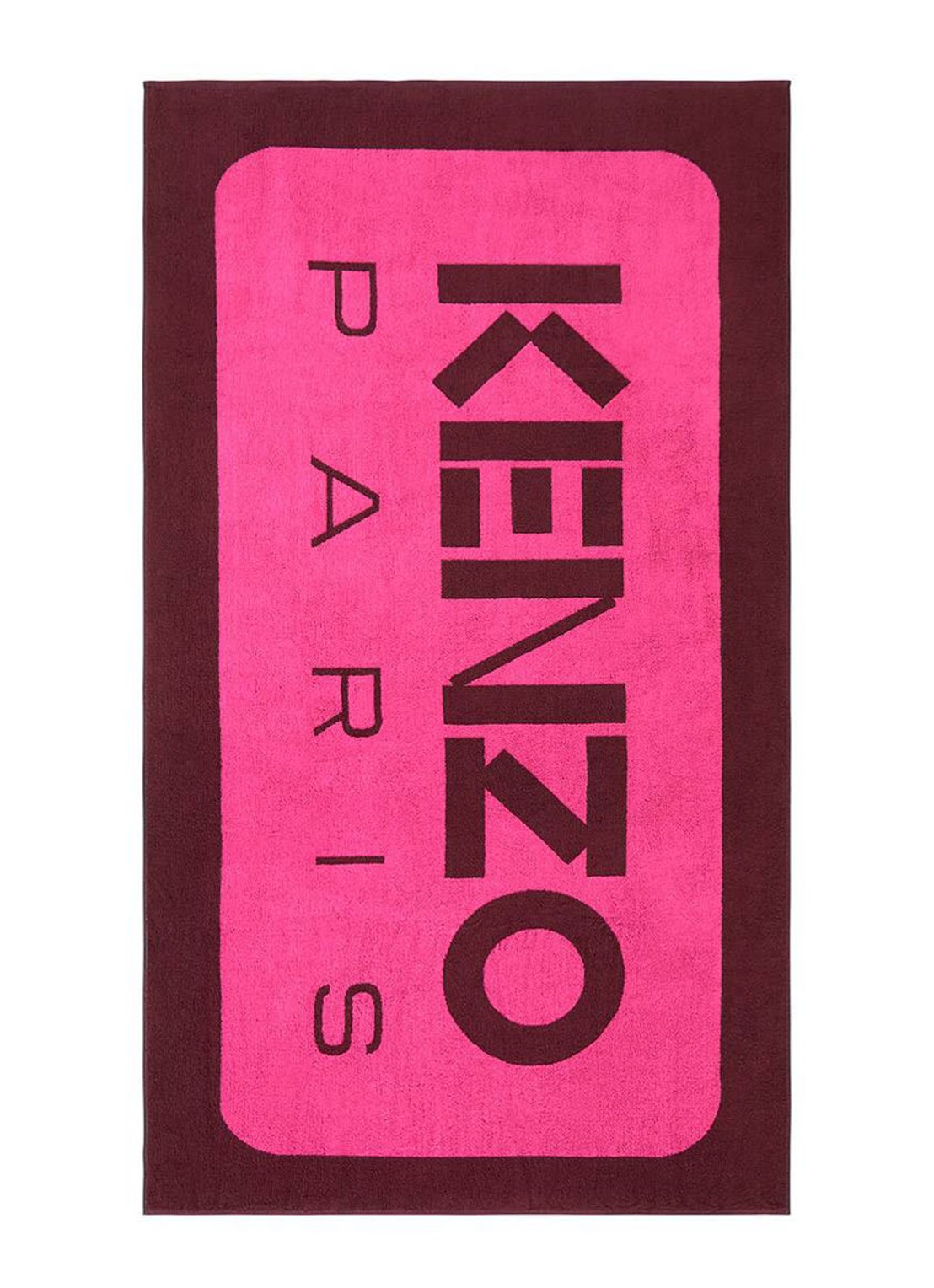 KENZO K Label strandlaken - 500gr/m2 - 90 x 160 cm  - voorkant 3 roze