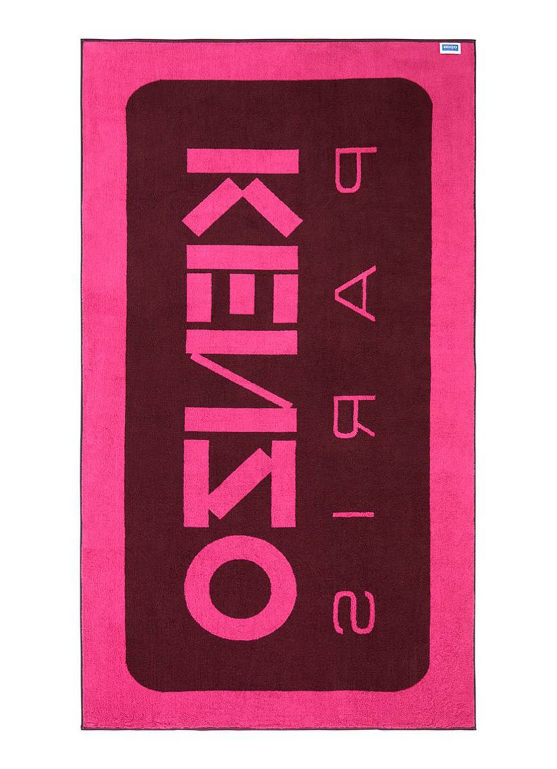 KENZO K Label strandlaken - 500gr/m2 - 90 x 160 cm  - voorkant 4 roze