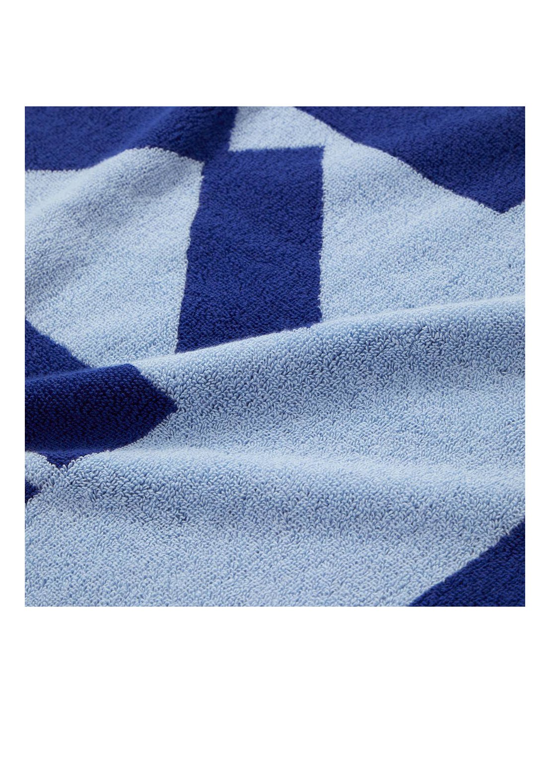 KENZO K Label strandlaken - 500gr/m2 - 90 x 160 cm  - achterkant 5 kobaltblauw
