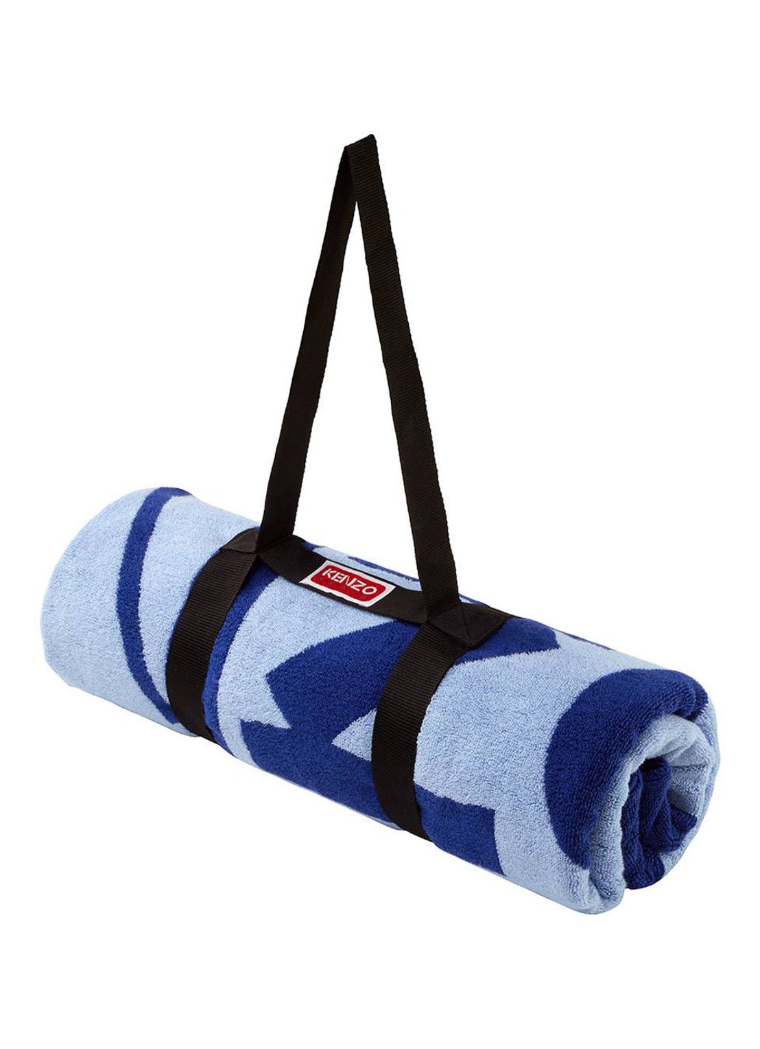 KENZO K Label strandlaken - 500gr/m2 - 90 x 160 cm  - detail kobaltblauw