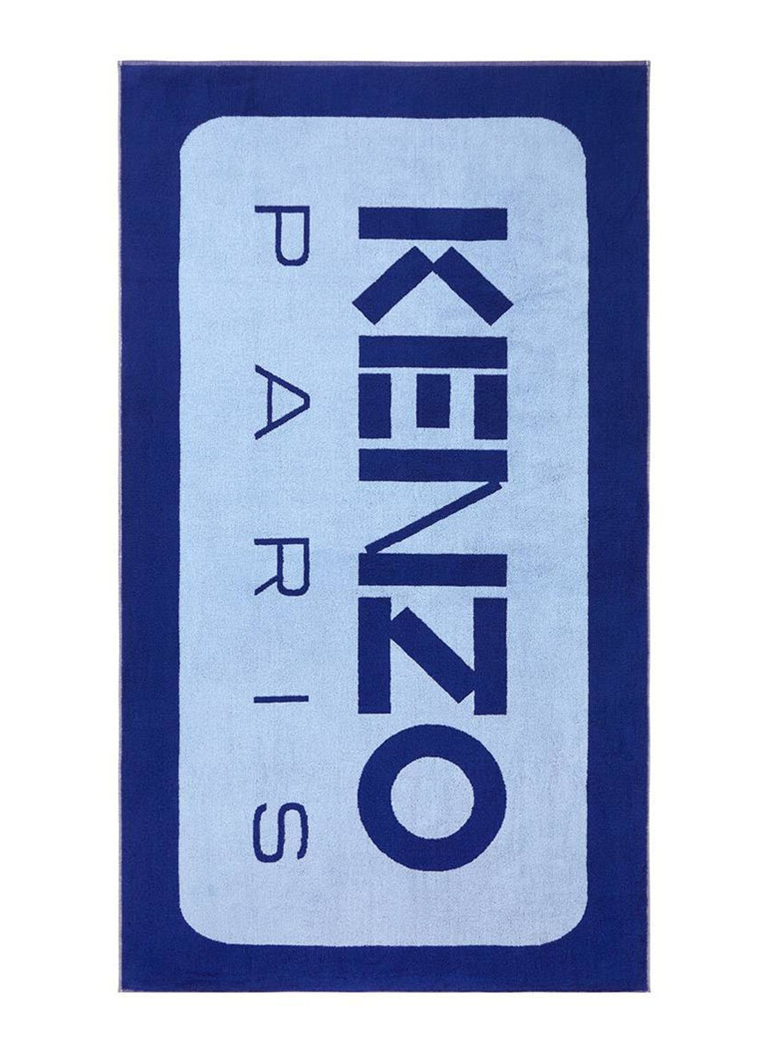KENZO K Label strandlaken - 500gr/m2 - 90 x 160 cm  - voorkant 3 kobaltblauw