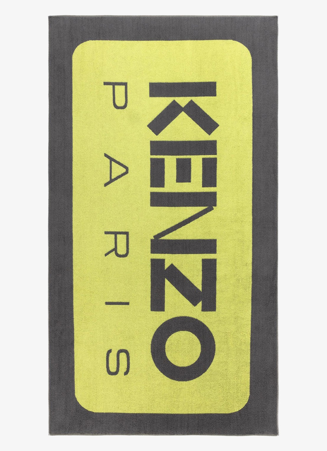 KENZO K Label strandlaken - 500gr/m2 - 90 x 160 cm  - voorkant 3 geel