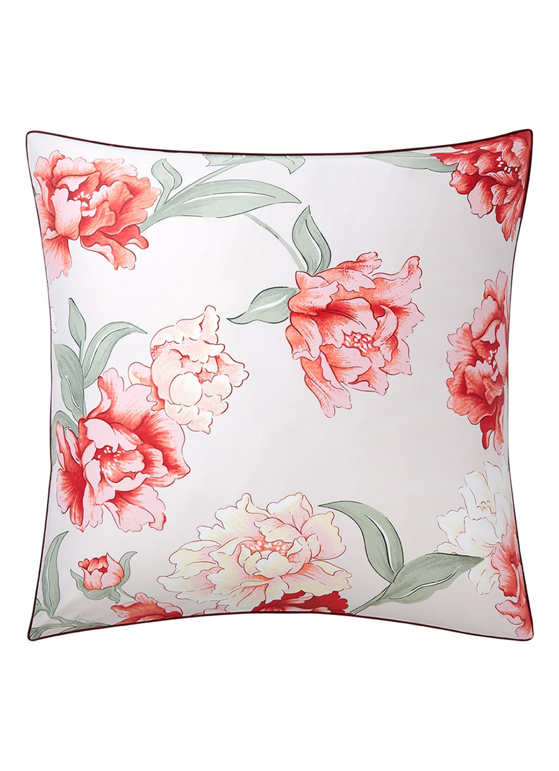 KENZO K Peony kussensloop - voorkant rood