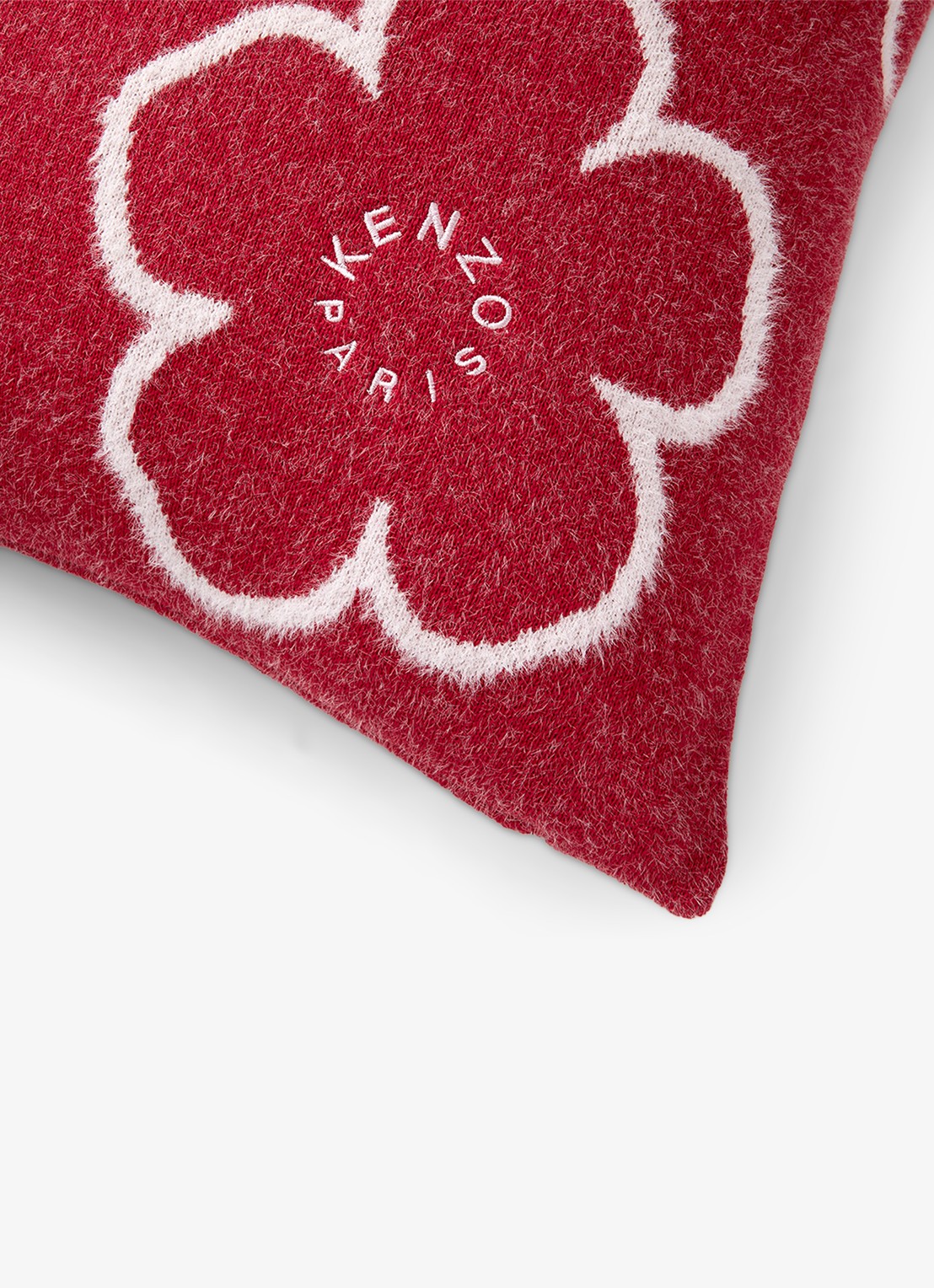 KENZO K Popboke sierkussenhoes 45 x 45 cm - achterkant 2 rood