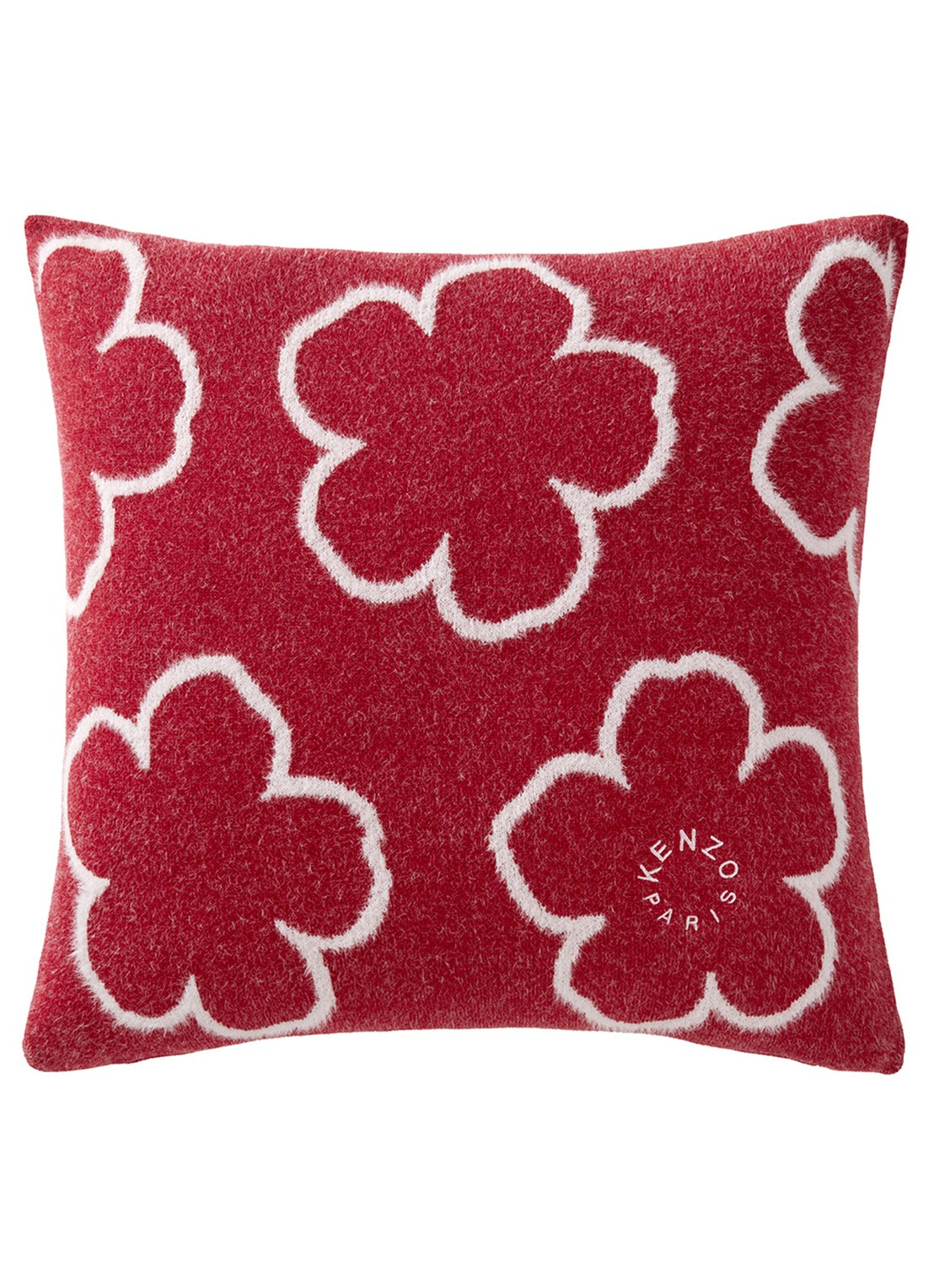 KENZO K Popboke sierkussenhoes 45 x 45 cm - voorkant rood