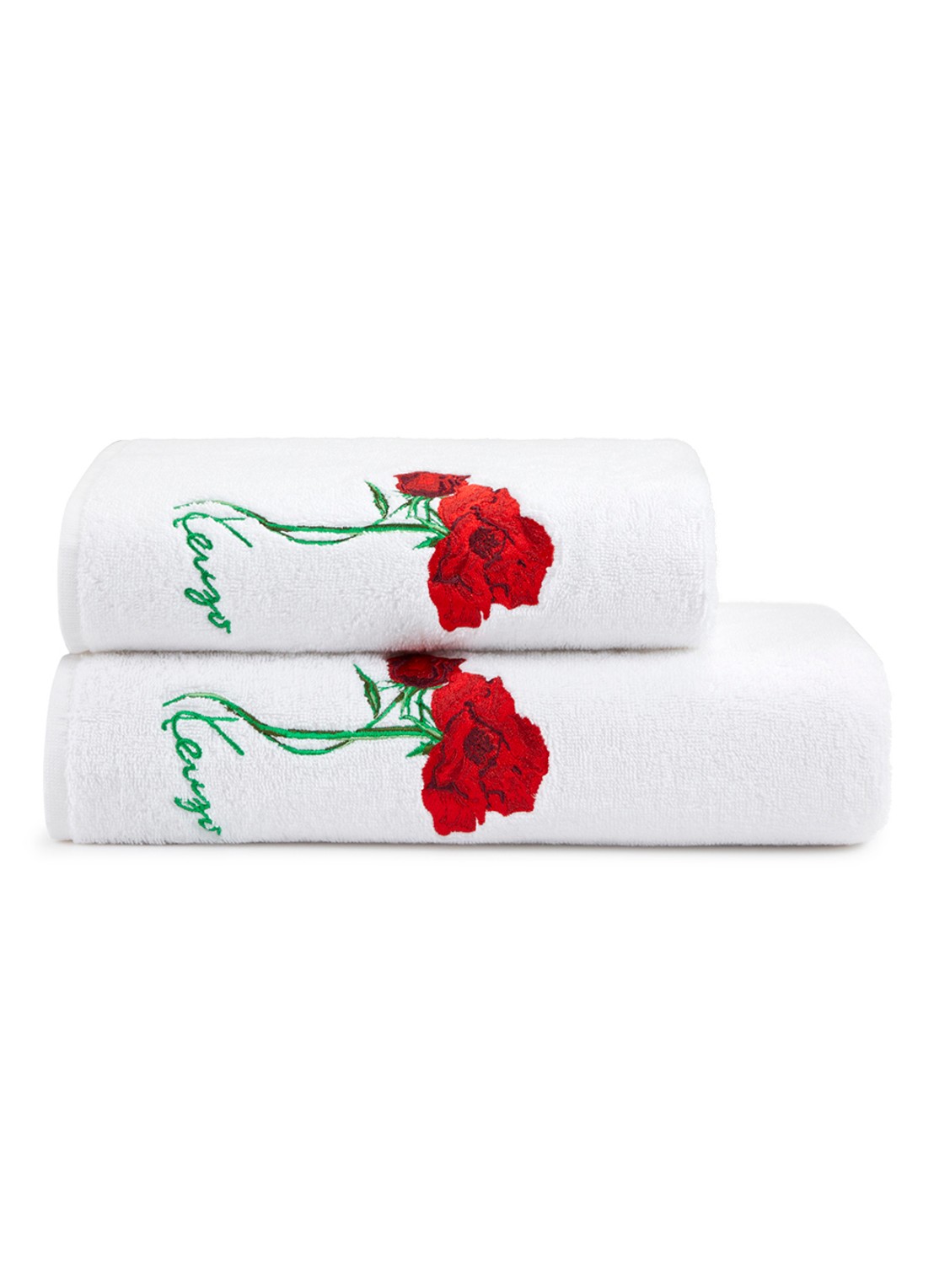 KENZO K Roses badlaken - 90 x 160 cm - achterkant wit