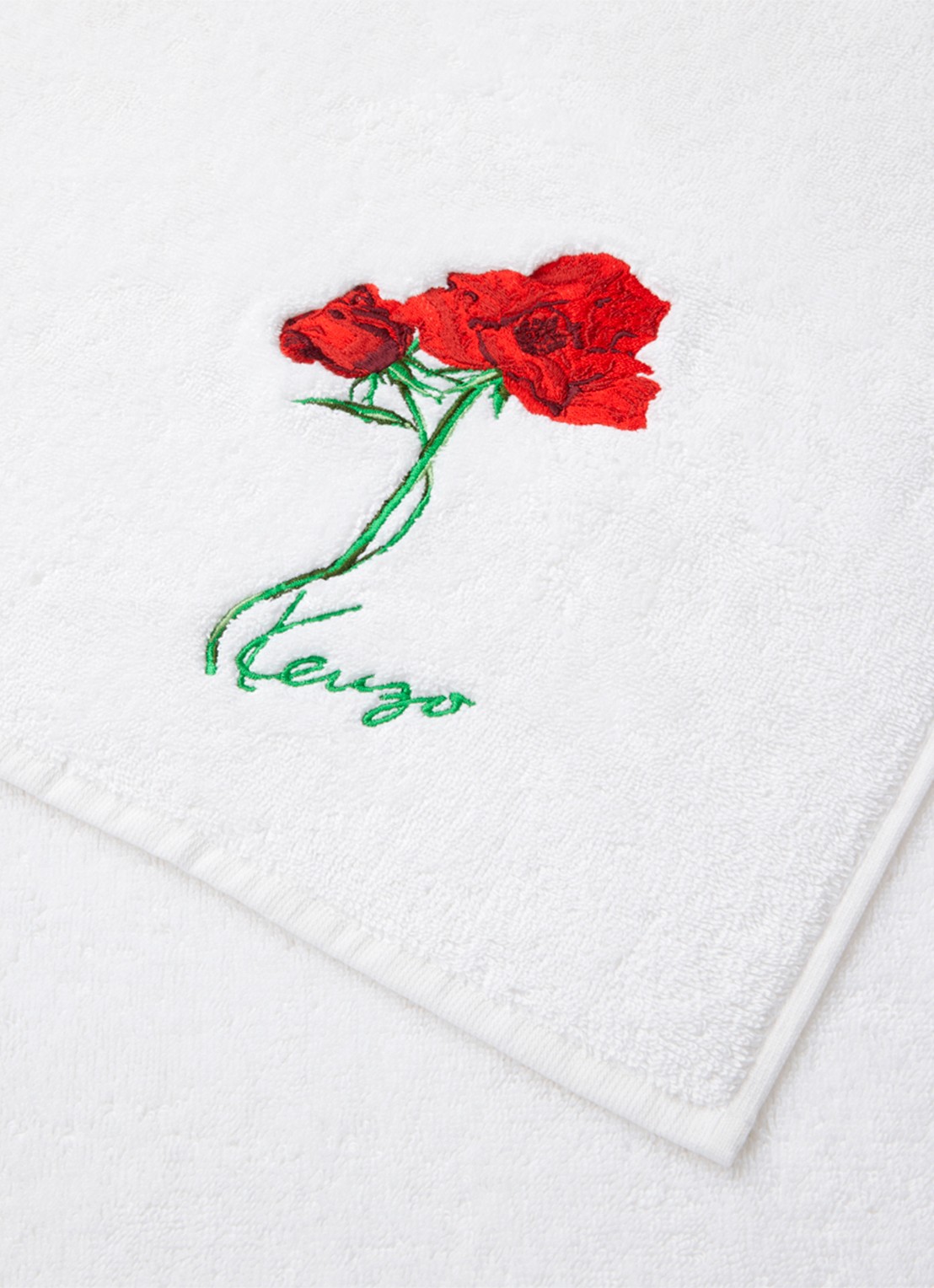 KENZO K Roses badlaken - 90 x 160 cm - voorkant 4 wit