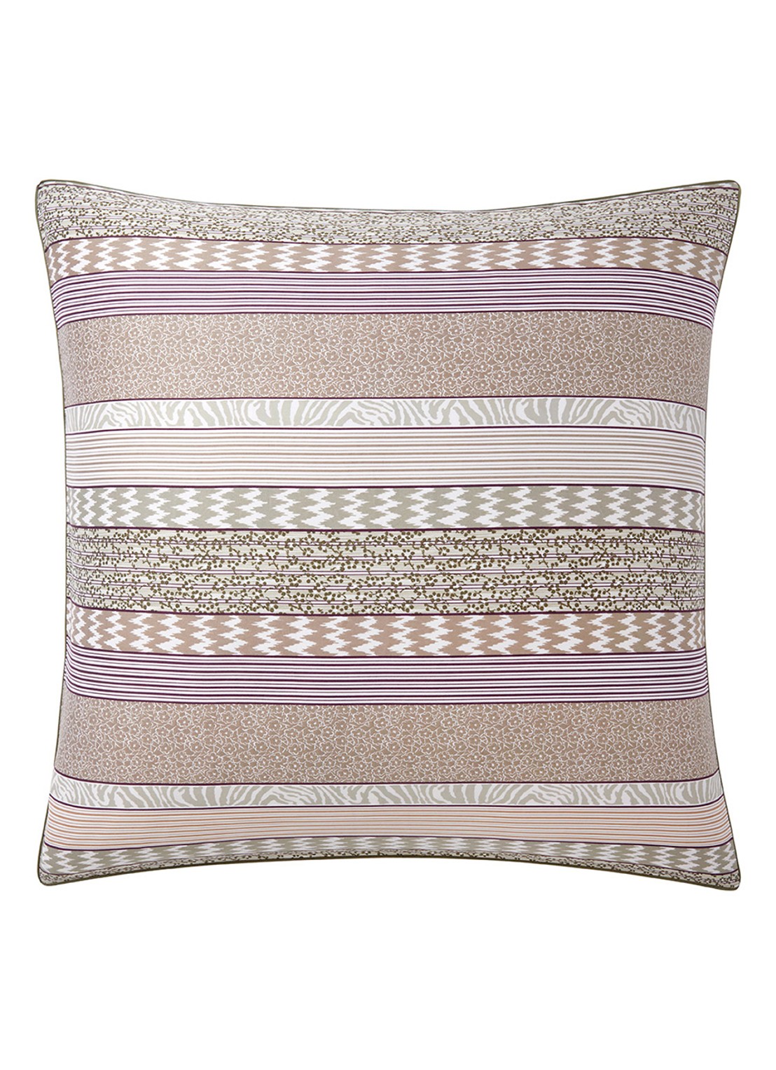 KENZO K Stripe kussensloop - voorkant 2 gebroken wit