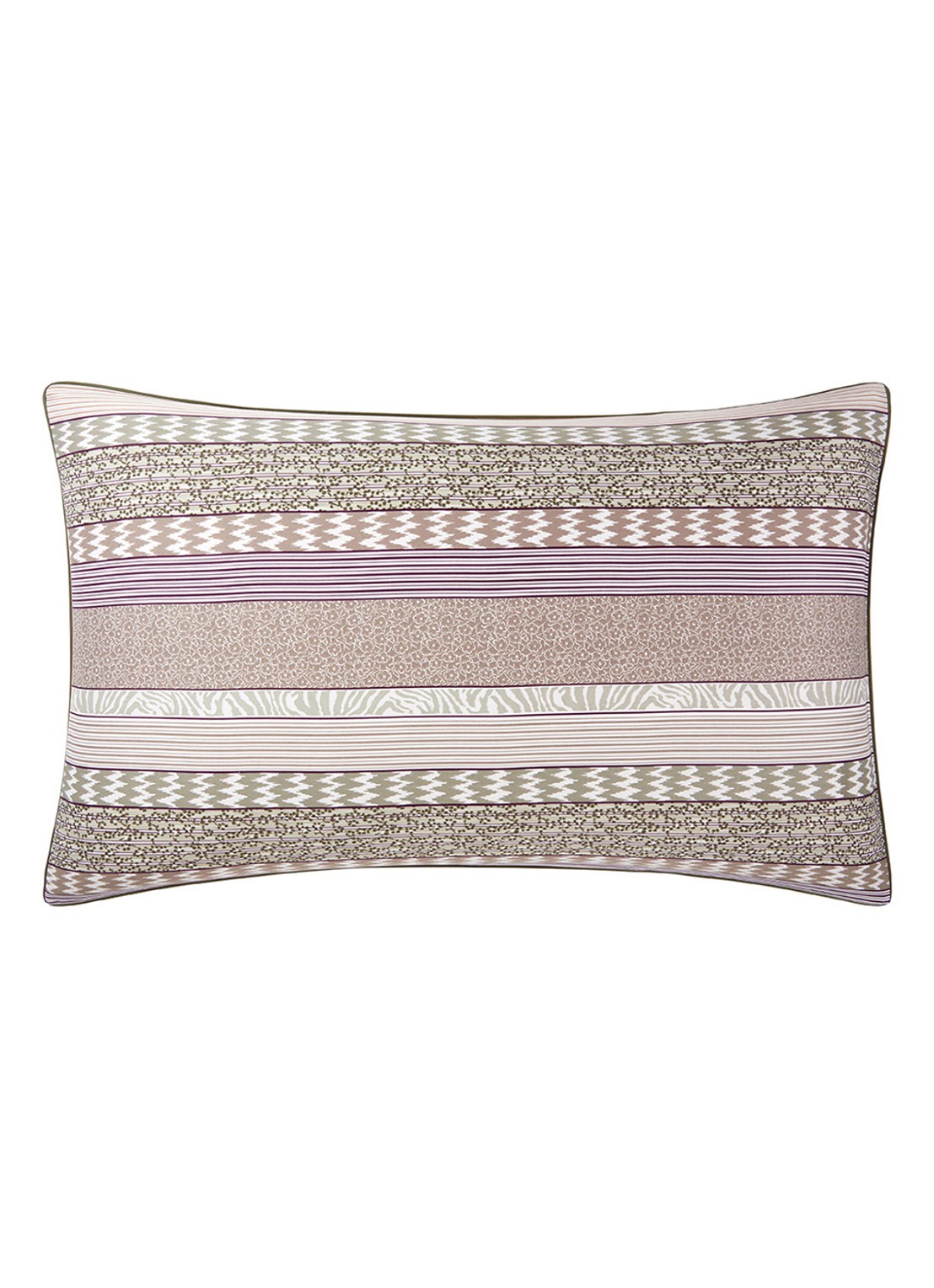 KENZO K Stripe kussensloop - voorkant 4 gebroken wit
