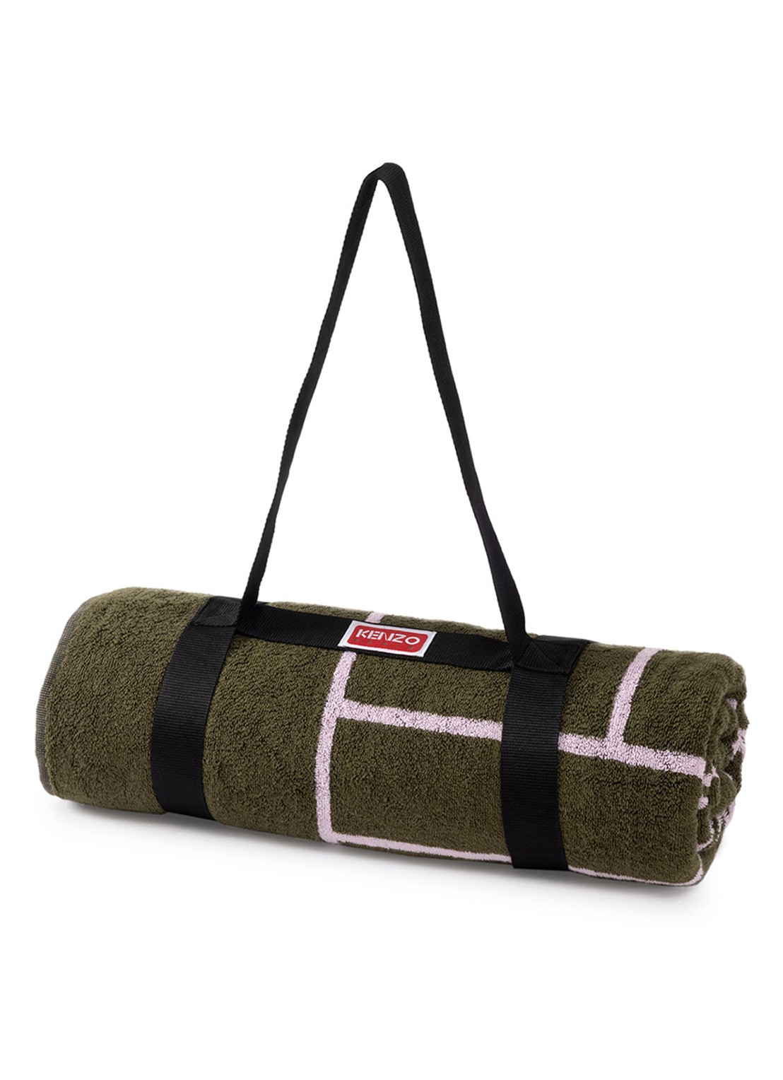 KENZO K Tatami strandlaken 90 x 170 cm - detail 4 khaki
