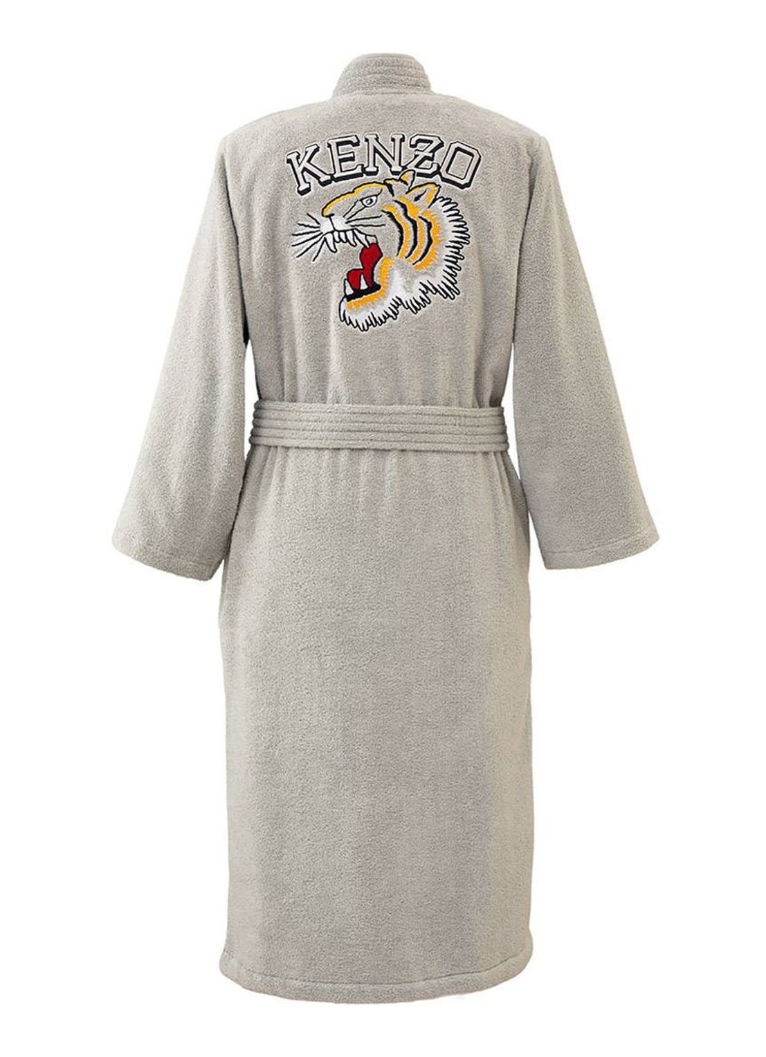 KENZO K Vtiger badjas van  katoen met logoprint - achterkant 10 grijs
