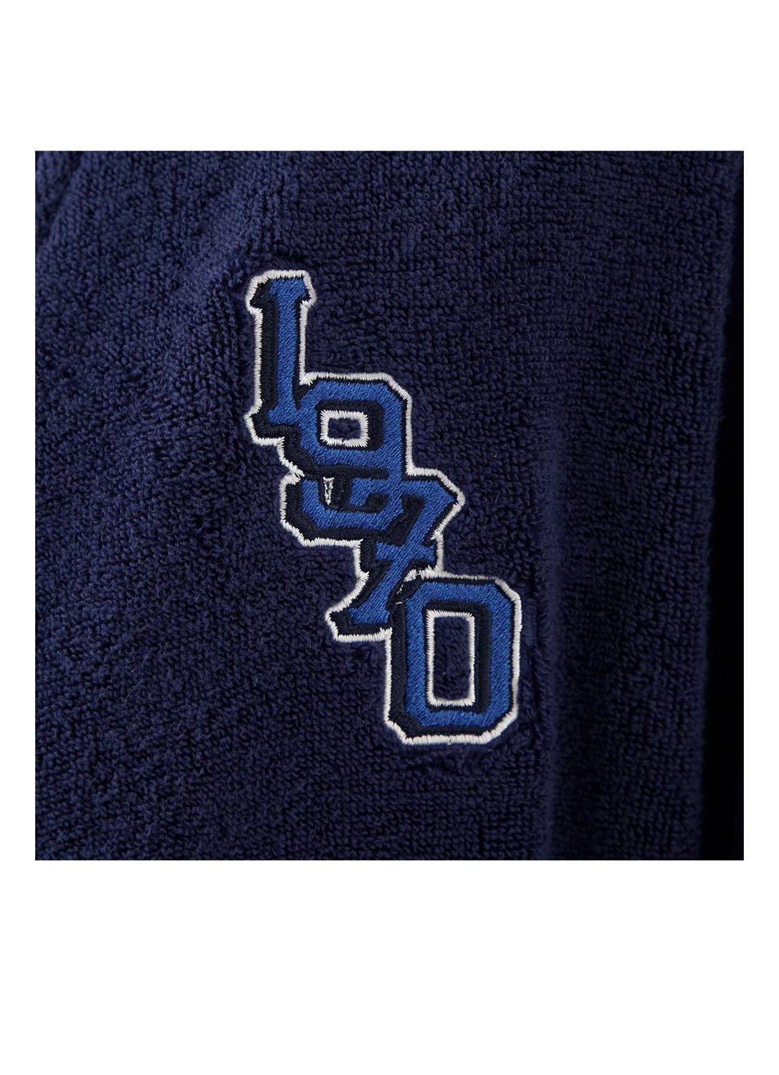 KENZO K Vtiger badjas van  katoen met logoprint - detail 3 royalblauw
