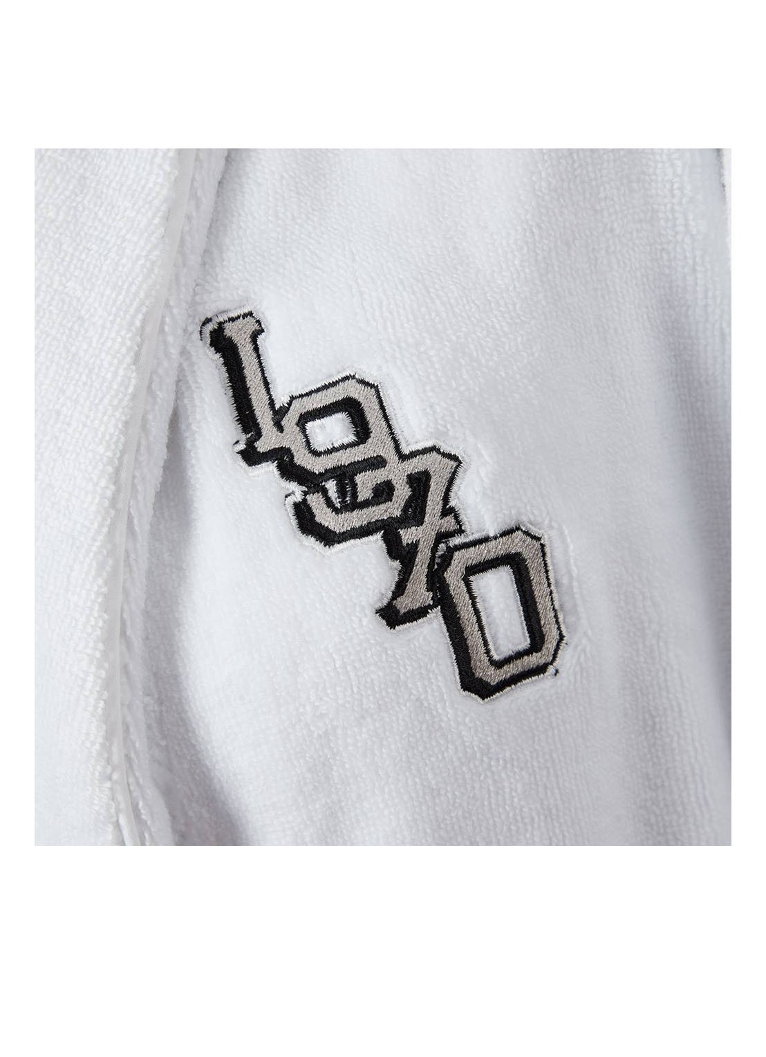 KENZO K Vtiger badjas van  katoen met logoprint - detail 8 wit