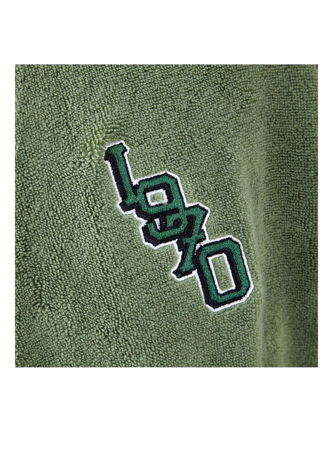 KENZO K Vtiger badjas van  katoen met logoprint - detail 7 groen