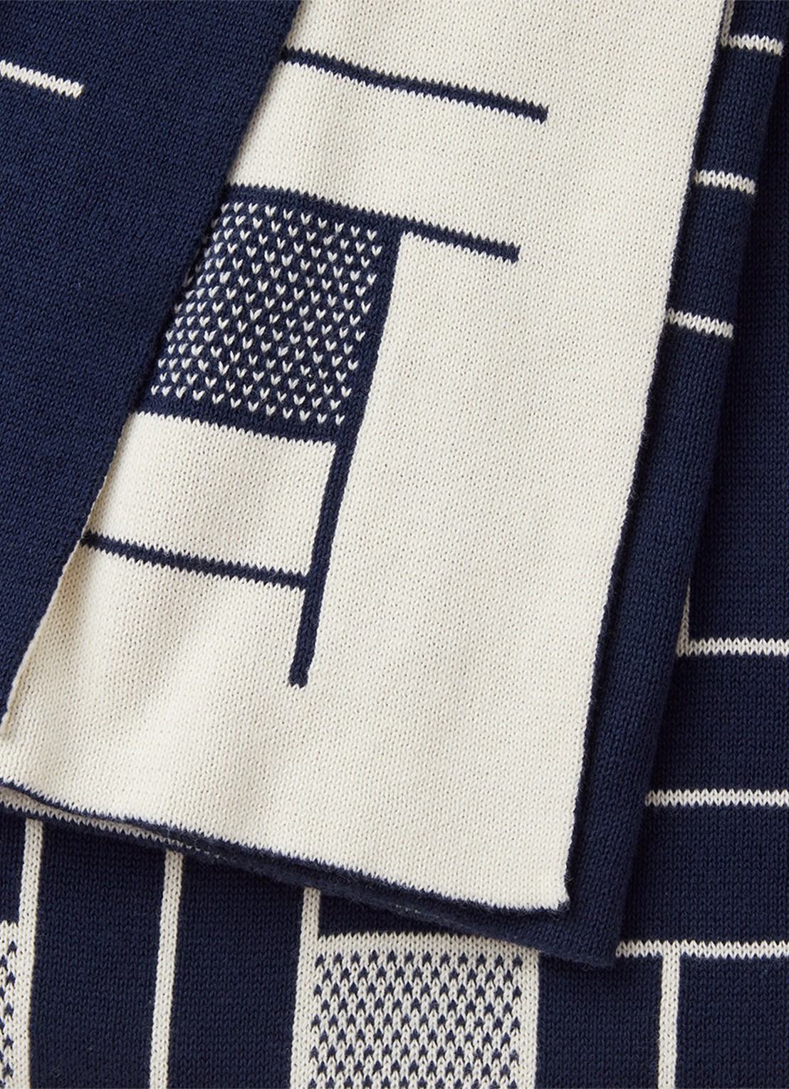 KENZO Plaid 170 x 130 cm - achterkant 4 donkerblauw