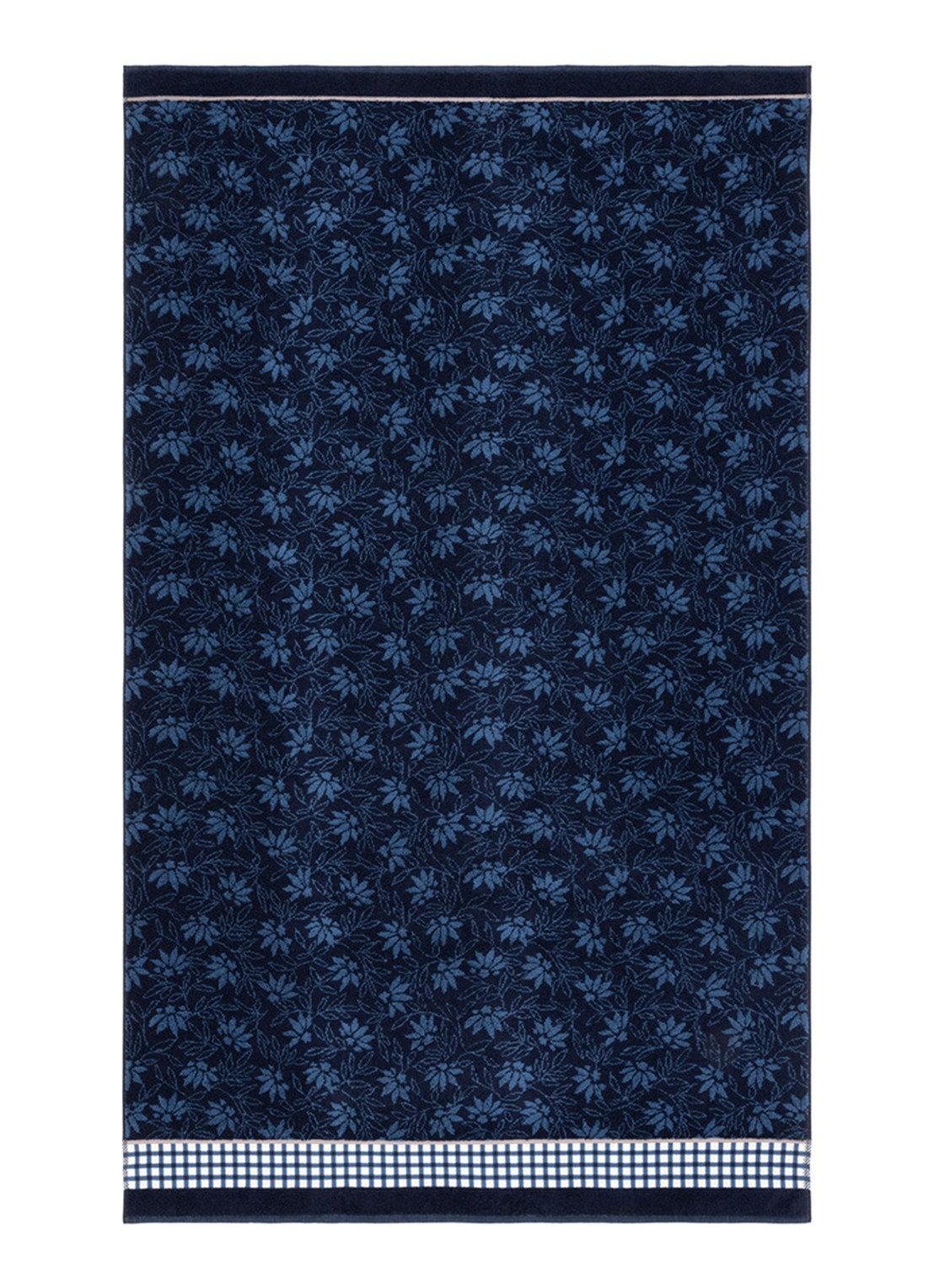 KENZO Rythm badhanddoek 70 x 140 cm - voorkant 3 donkerblauw