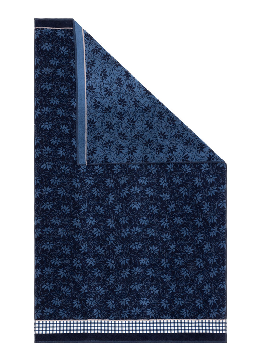 KENZO Rythm badhanddoek 70 x 140 cm - voorkant 4 donkerblauw