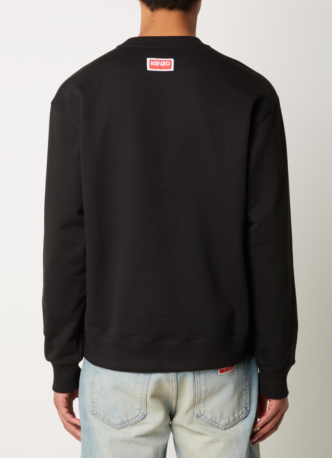 KENZO Sweater met front- en backprint - achterkant 3 zwart