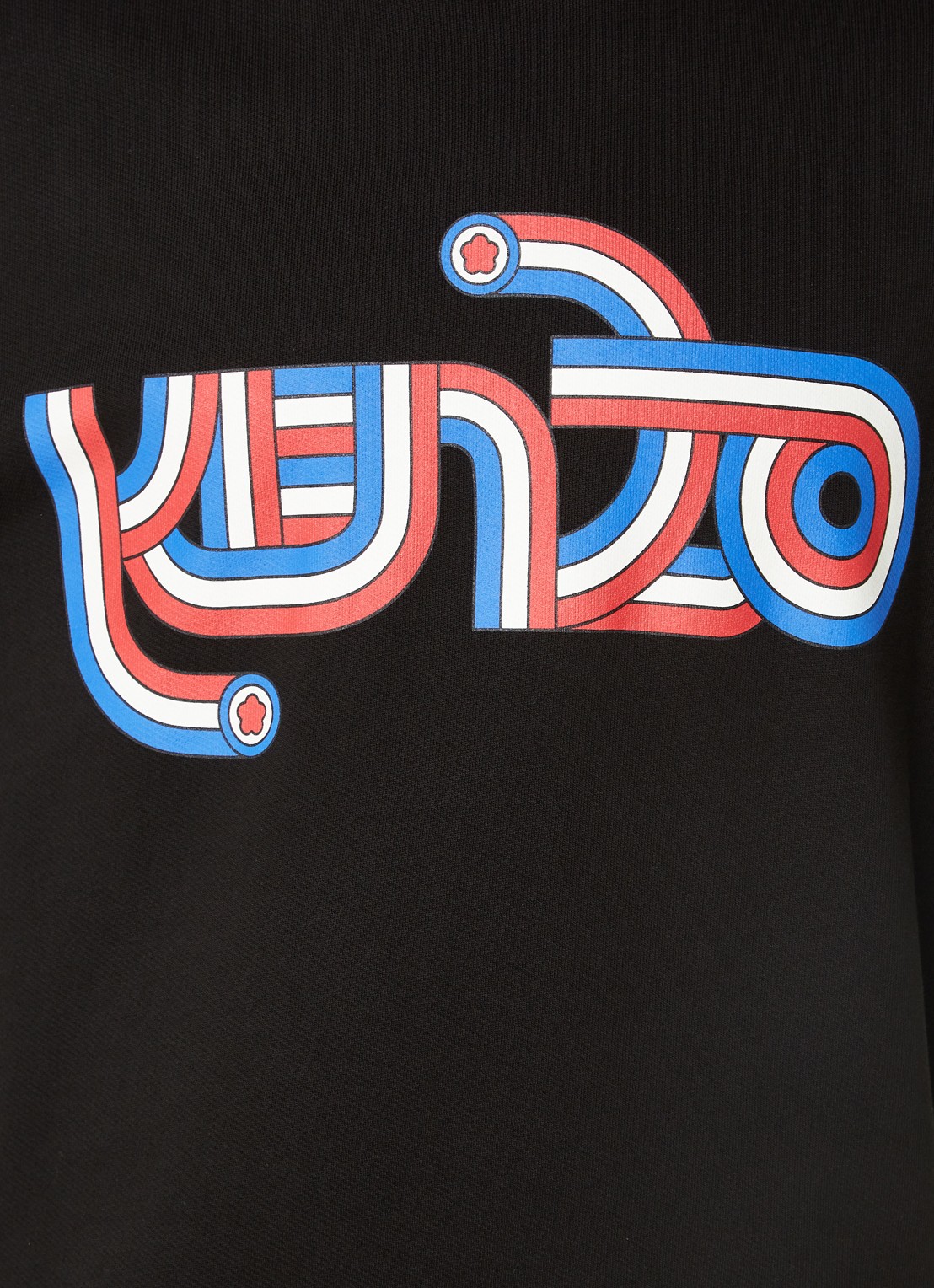 KENZO Sweater met logoprint - detail 4 zwart