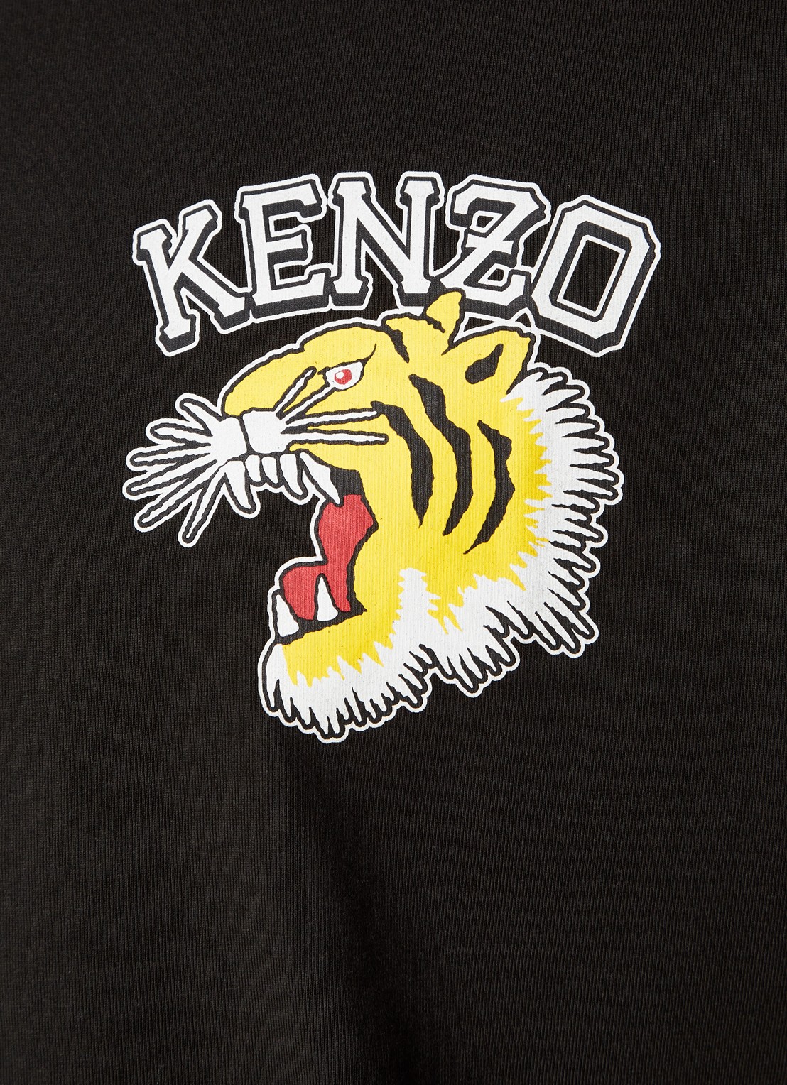 KENZO T-shirt met logoprint - detail 2 zwart