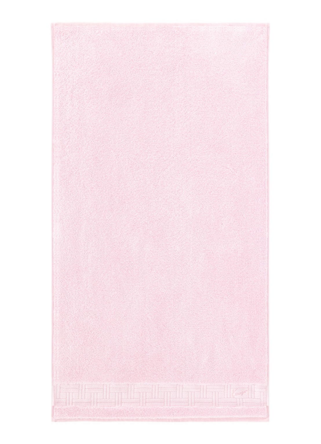 KENZO Weave badhanddoek - 55 x 100 cm - voorkant 2 lichtroze