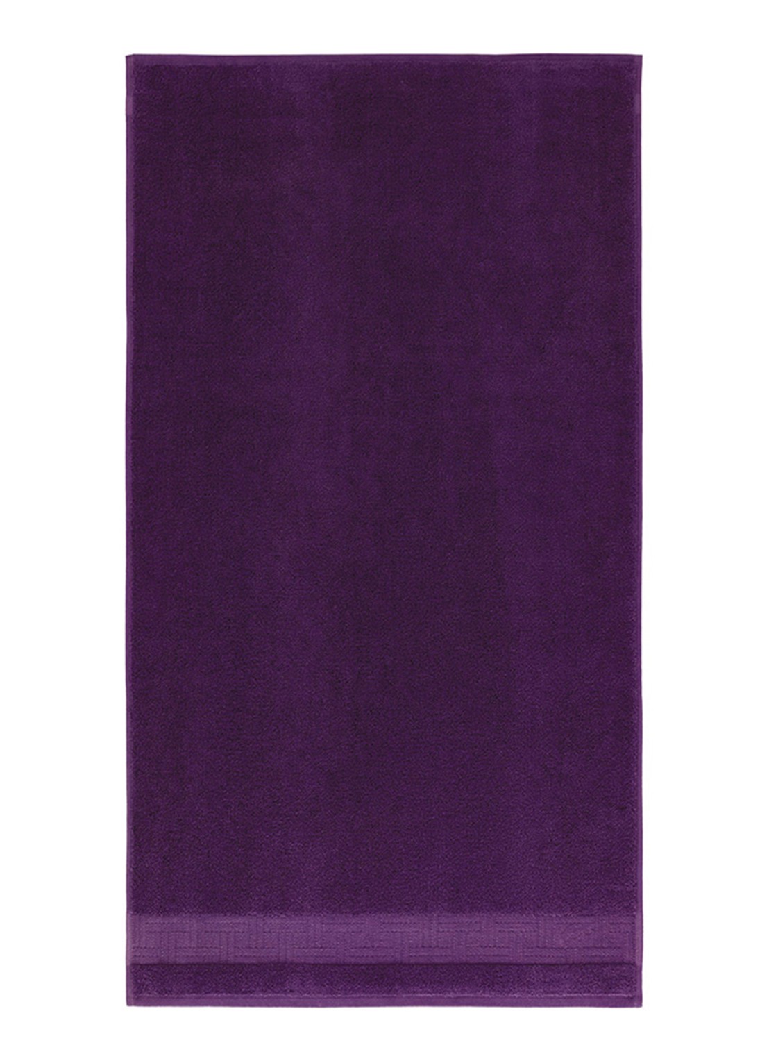 KENZO Weave badhanddoek - 55 x 100 cm - voorkant aubergine