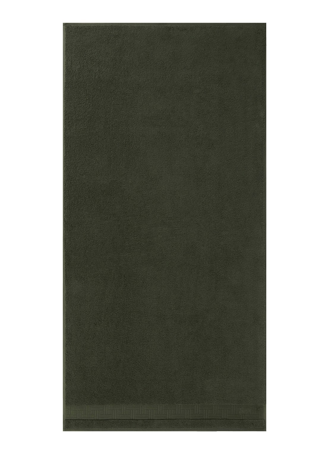 KENZO Weave badhanddoek - 55 x 100 cm - voorkant khaki