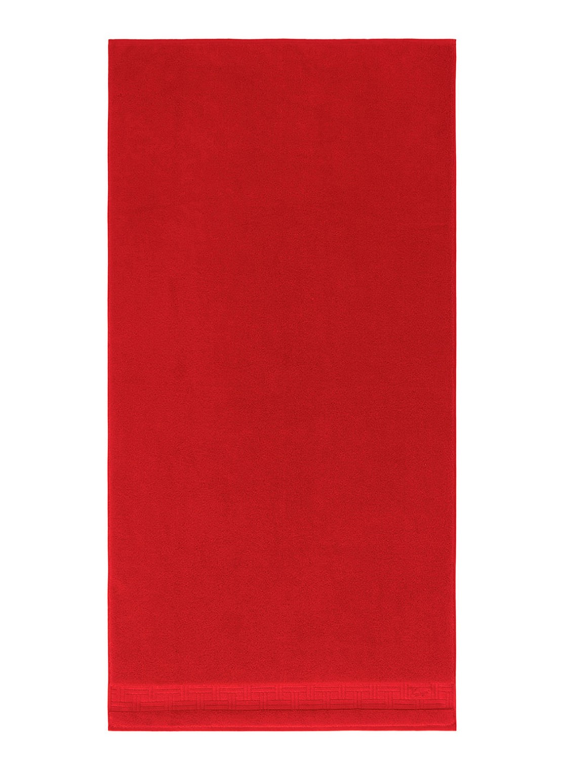 KENZO Weave badhanddoek - 70 x 140 cm - voorkant rood