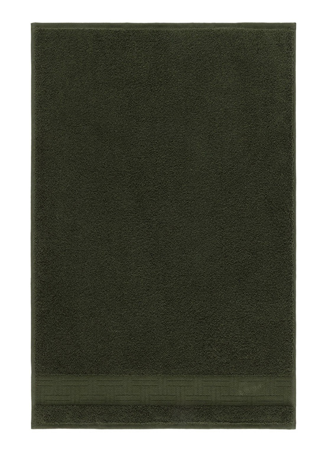 KENZO Weave badhanddoek - 70 x 140 cm - voorkant 2 khaki